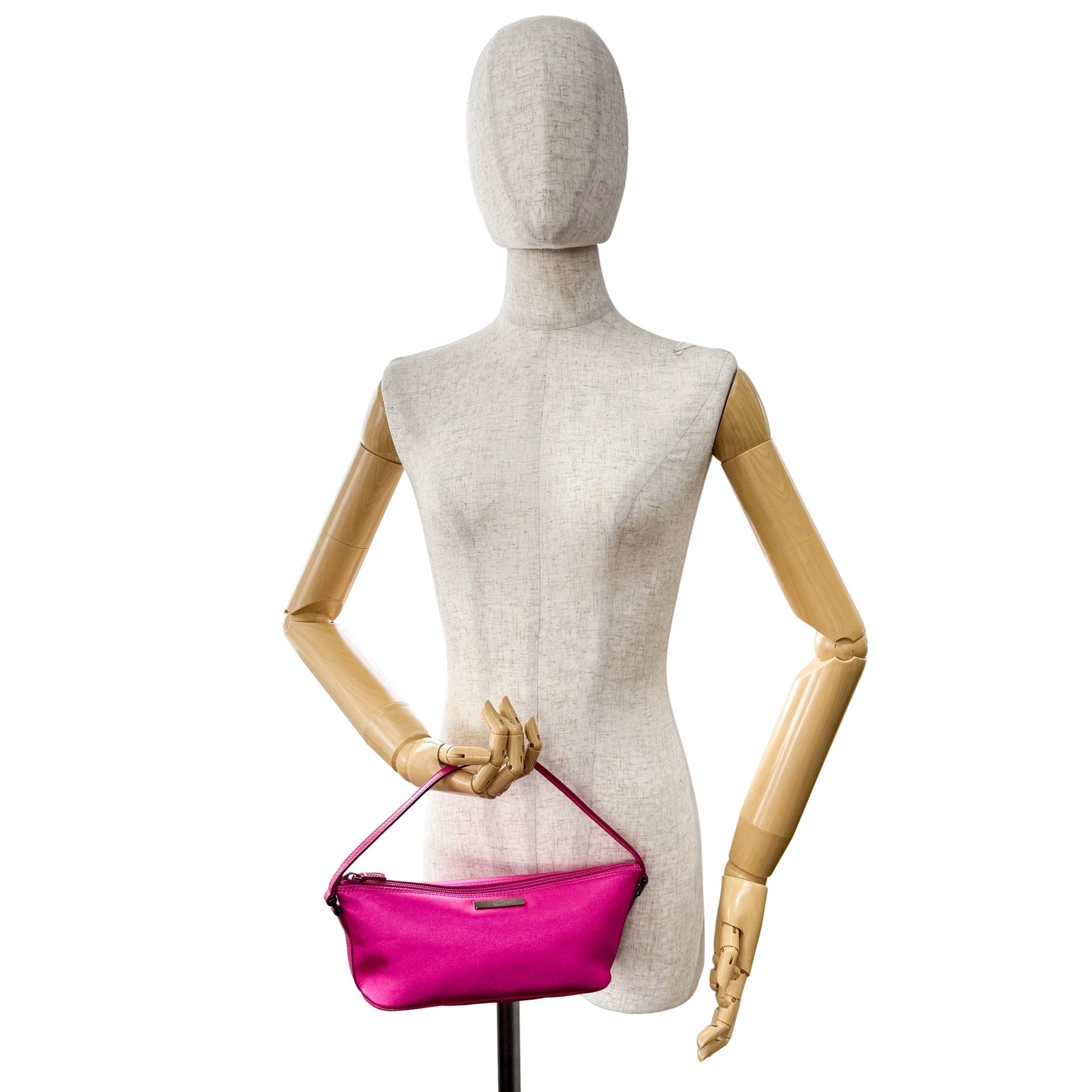 GUCCI Pink Satin Mini Pochette Pouch Bag, in , Sold by HIVE PRELOVED - Pouches, ,