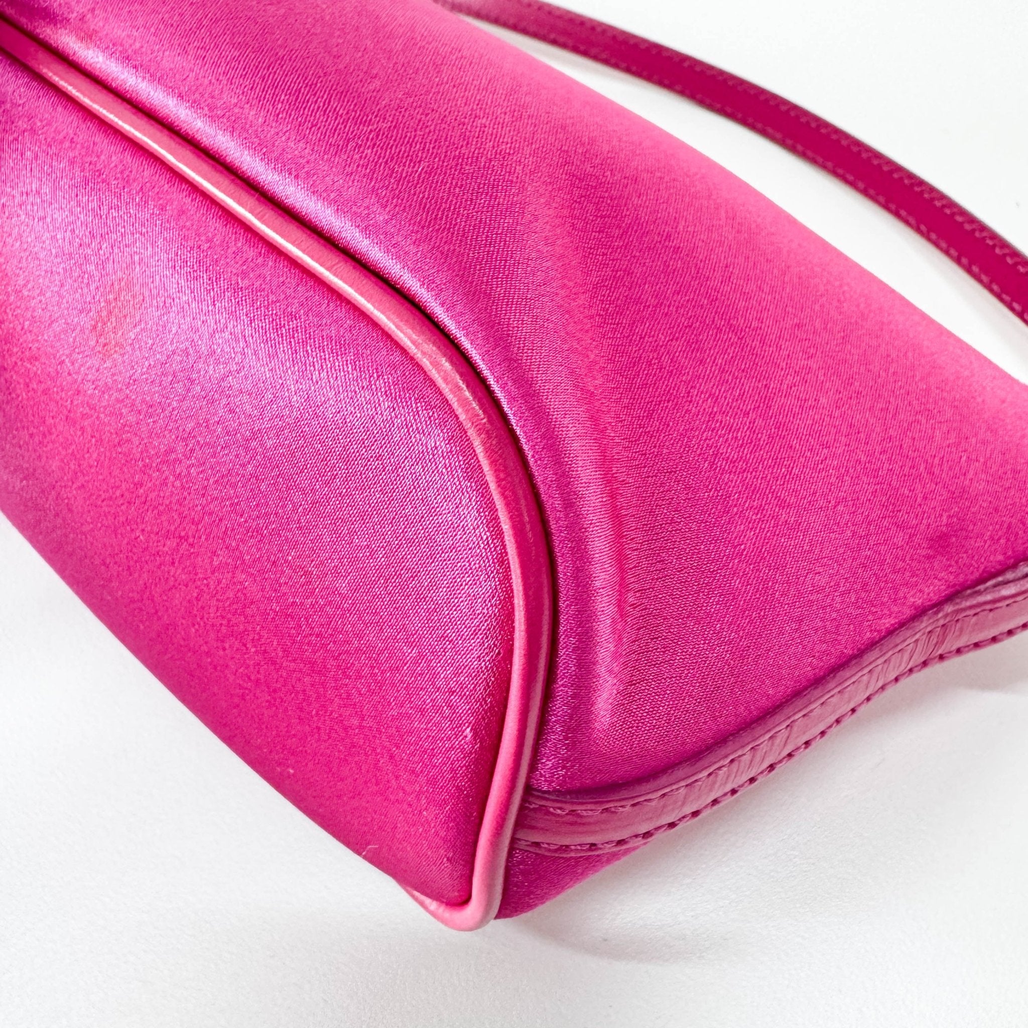 GUCCI Pink Satin Mini Pochette Pouch Bag, in , Sold by HIVE PRELOVED - Pouches, ,