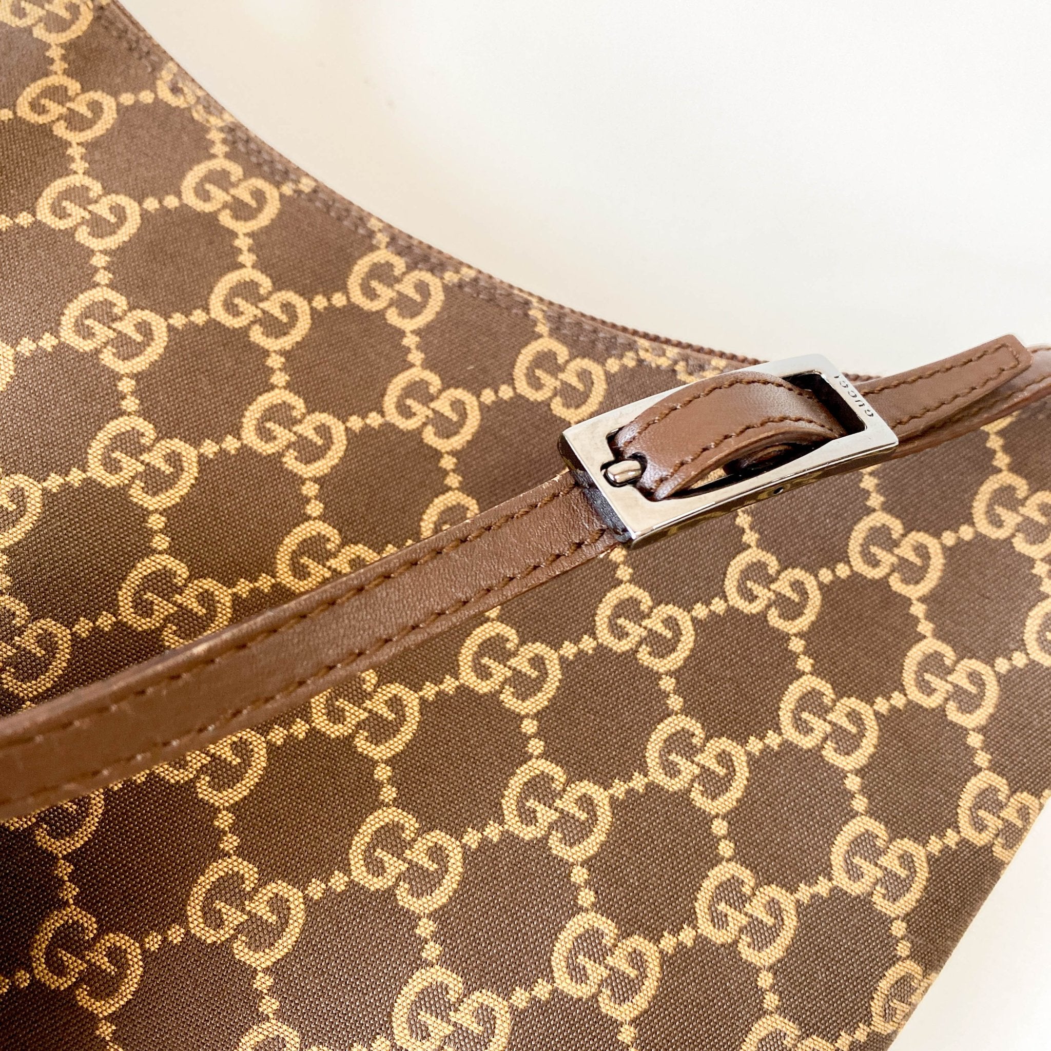 GUCCI Pochette Brown GG Canvas Shoulder Bag, in , Sold by HIVE PRELOVED - Shoulder Bags, ,