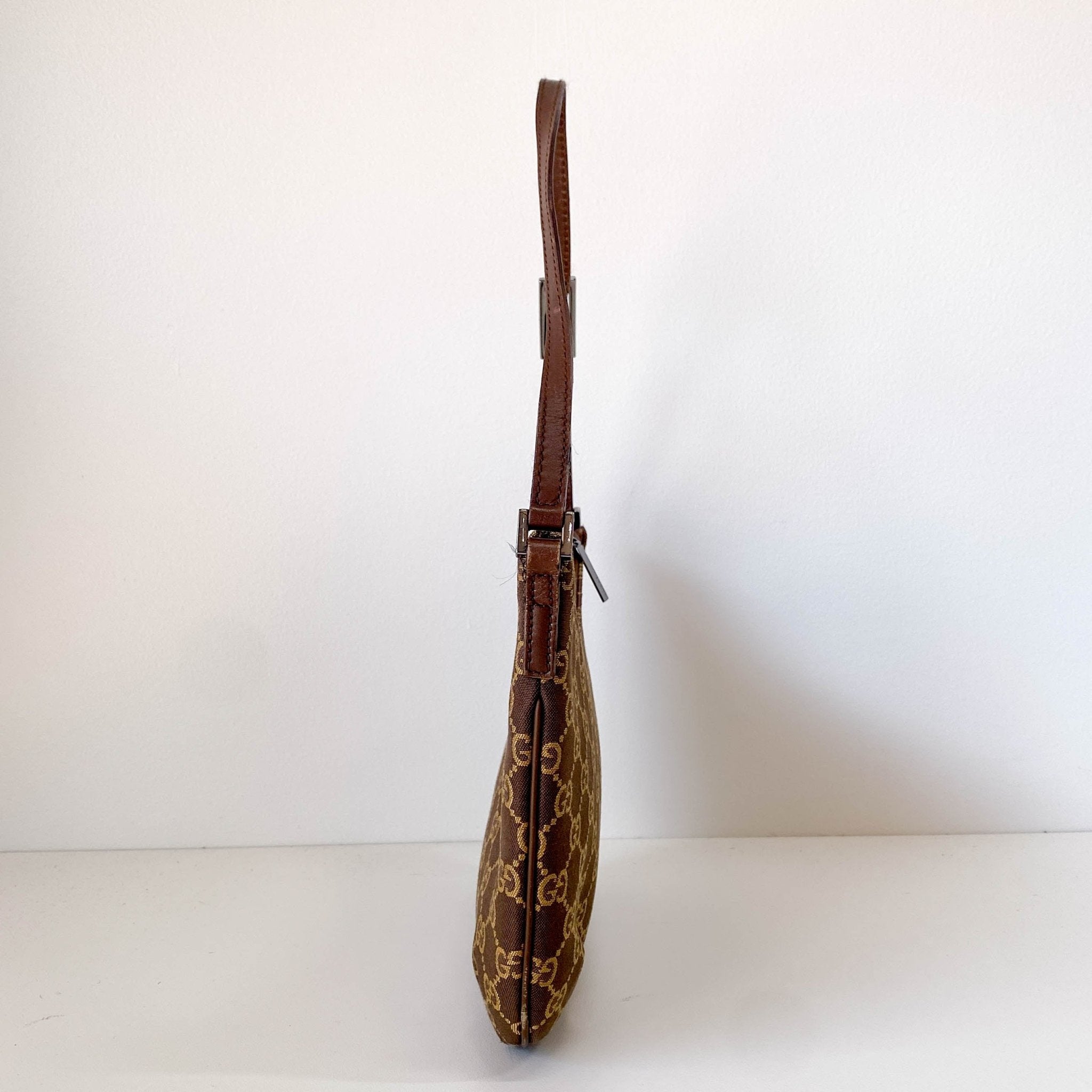 GUCCI Pochette Brown GG Canvas Shoulder Bag, in , Sold by HIVE PRELOVED - Shoulder Bags, ,