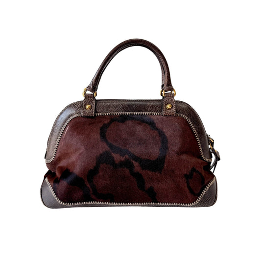 GUCCI Pony Hair Brown Handbag, in , Sold by HIVE PRELOVED - Handle Bags, ,