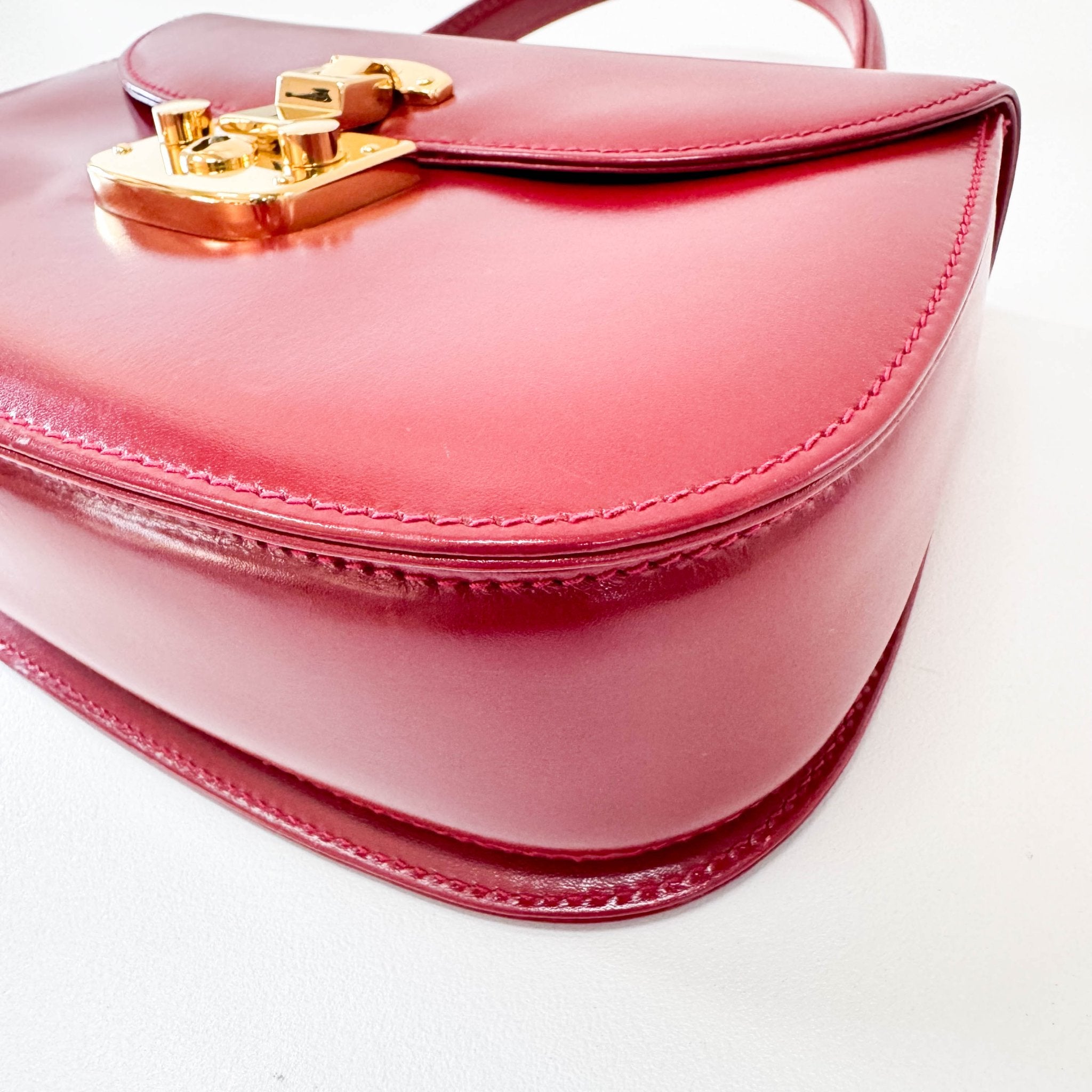 GUCCI Red Leather Lady Lock Handbag, in , Sold by HIVE PRELOVED - Handle Bags, ,
