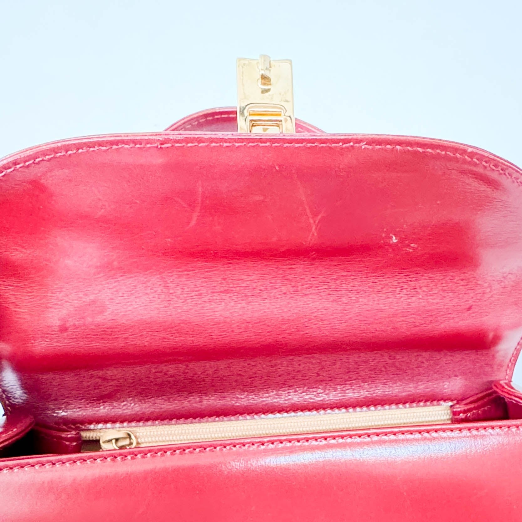 GUCCI Red Leather Lady Lock Handbag, in , Sold by HIVE PRELOVED - Handle Bags, ,