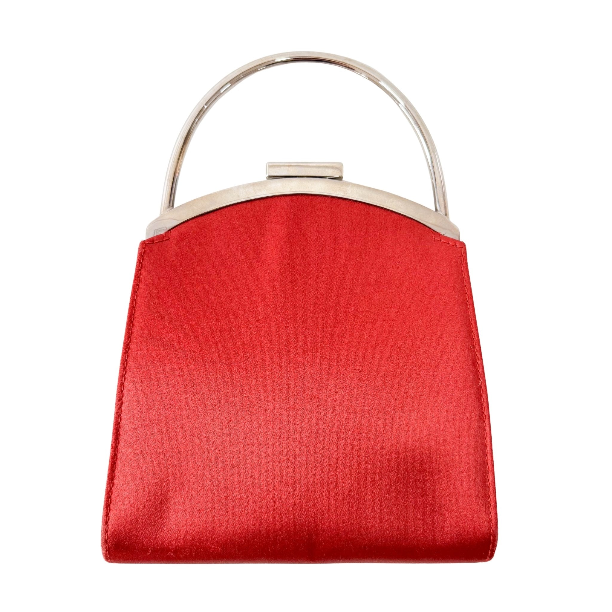 GUCCI Red Satin Mini Top Handle Bag, in , Sold by HIVE PRELOVED - Handle Bags, ,