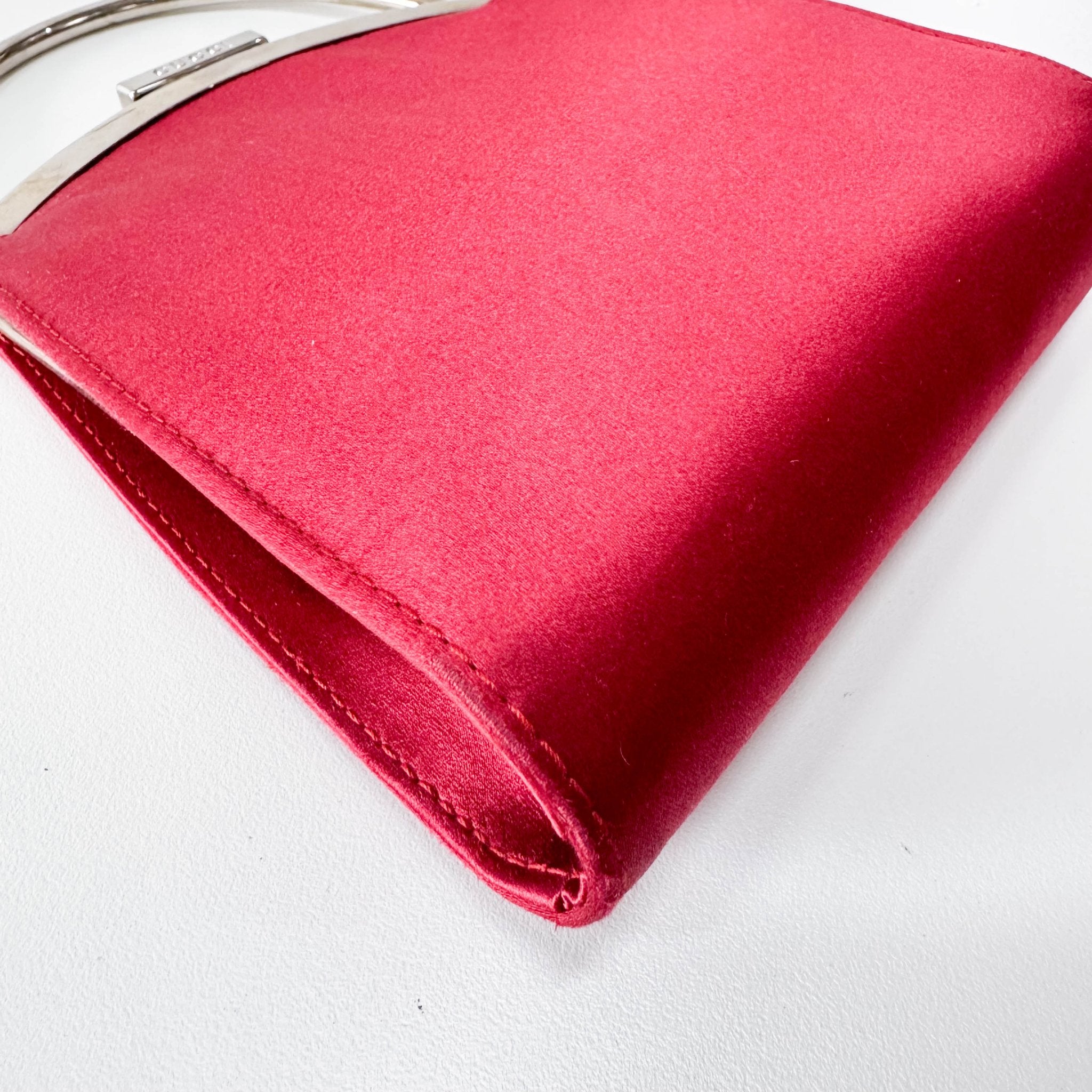 GUCCI Red Satin Mini Top Handle Bag, in , Sold by HIVE PRELOVED - Handle Bags, ,