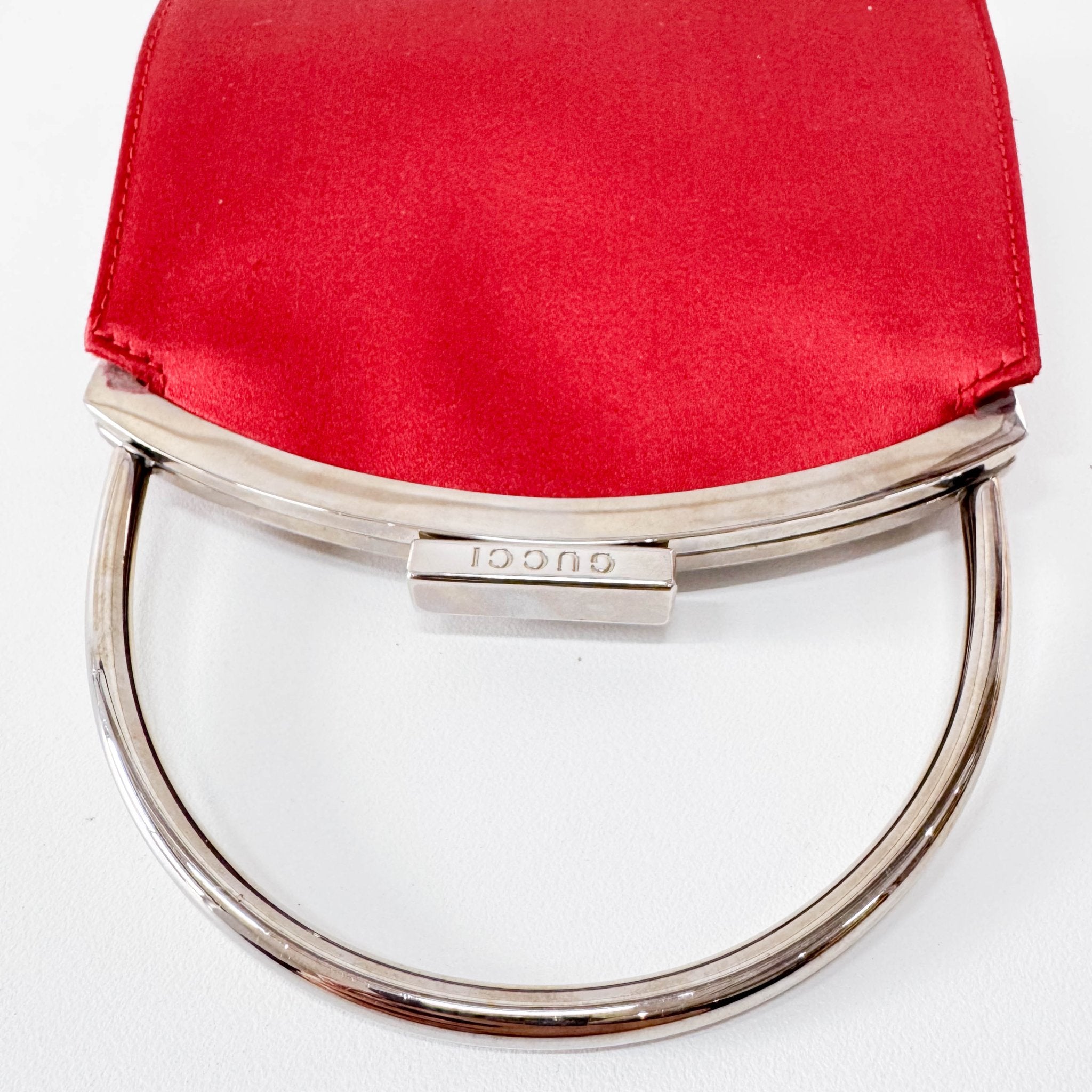 GUCCI Red Satin Mini Top Handle Bag, in , Sold by HIVE PRELOVED - Handle Bags, ,