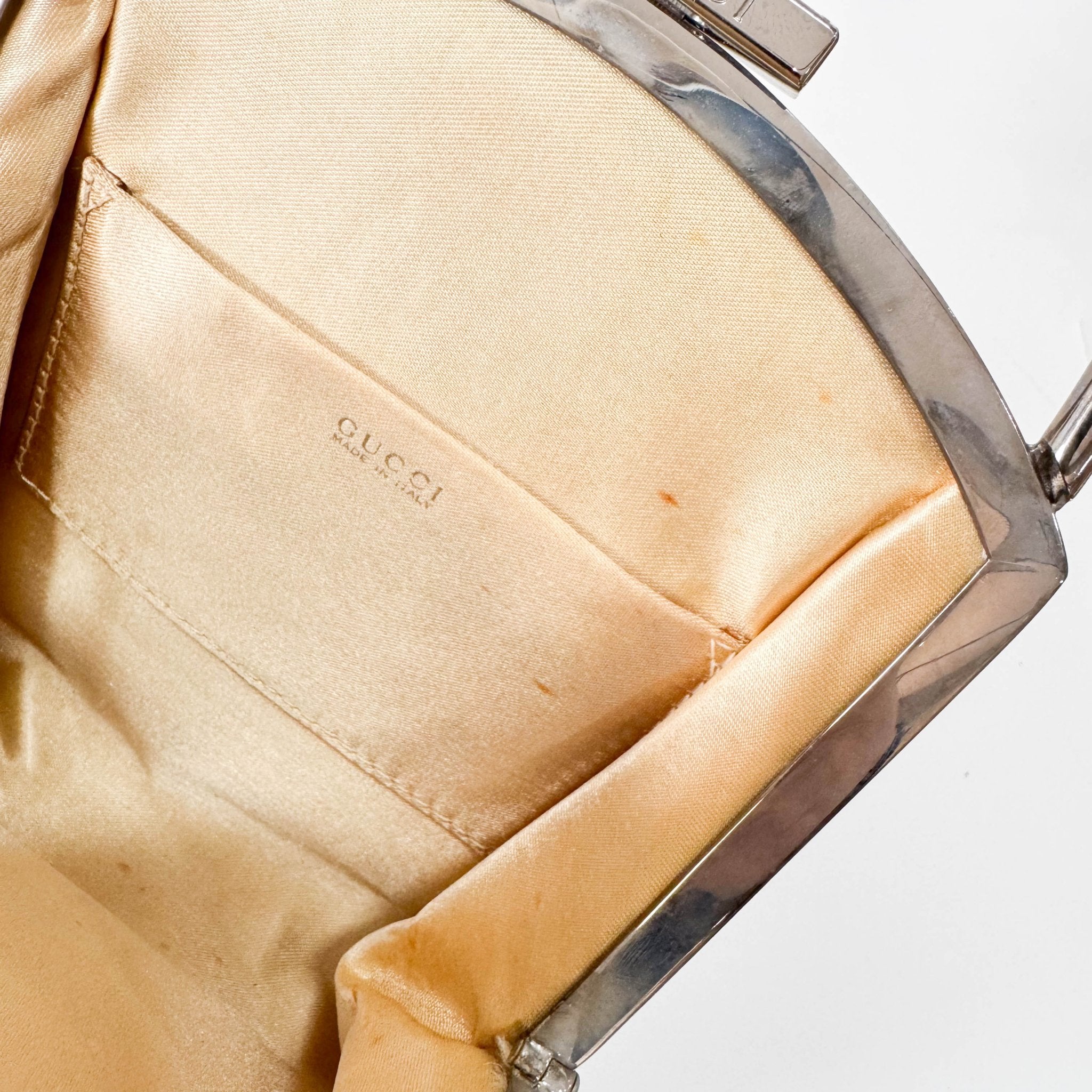 GUCCI Red Satin Mini Top Handle Bag, in , Sold by HIVE PRELOVED - Handle Bags, ,