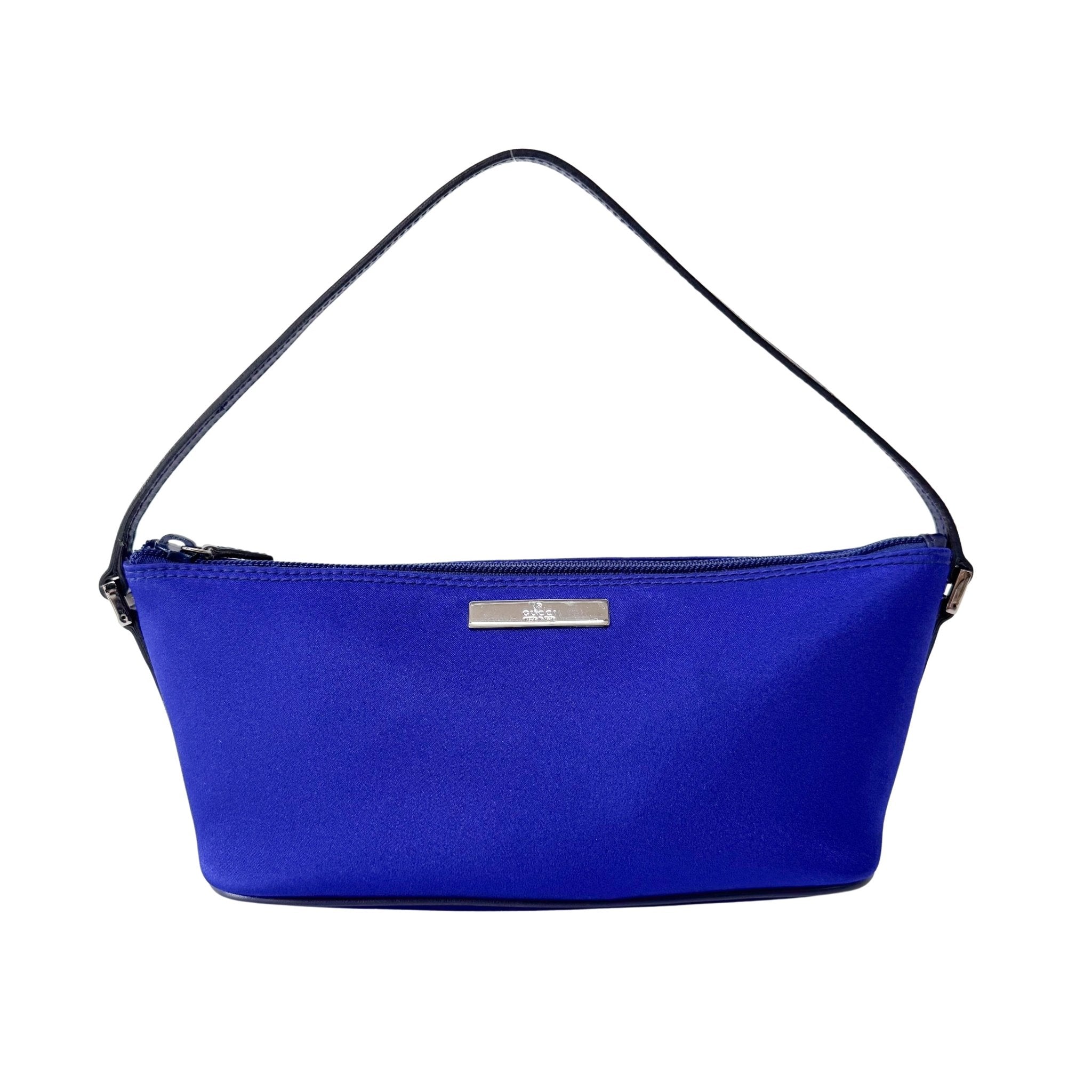 GUCCI Royal Blue Silk Satin Handle Bag, in , Sold by HIVE PRELOVED - Handle Bags, ,