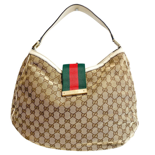 GUCCI Sherry Line GG Canvas Hobo Shoulder Bag, in , Sold by HIVE PRELOVED - Shoulder Bags, ,