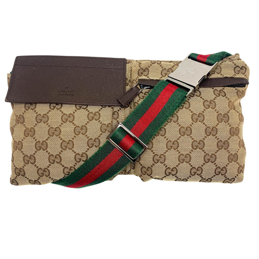 GUCCI Sherry Line GG Canvas Waist Belt Body Bag, in , Sold by HIVE PRELOVED - Belt bags, ,