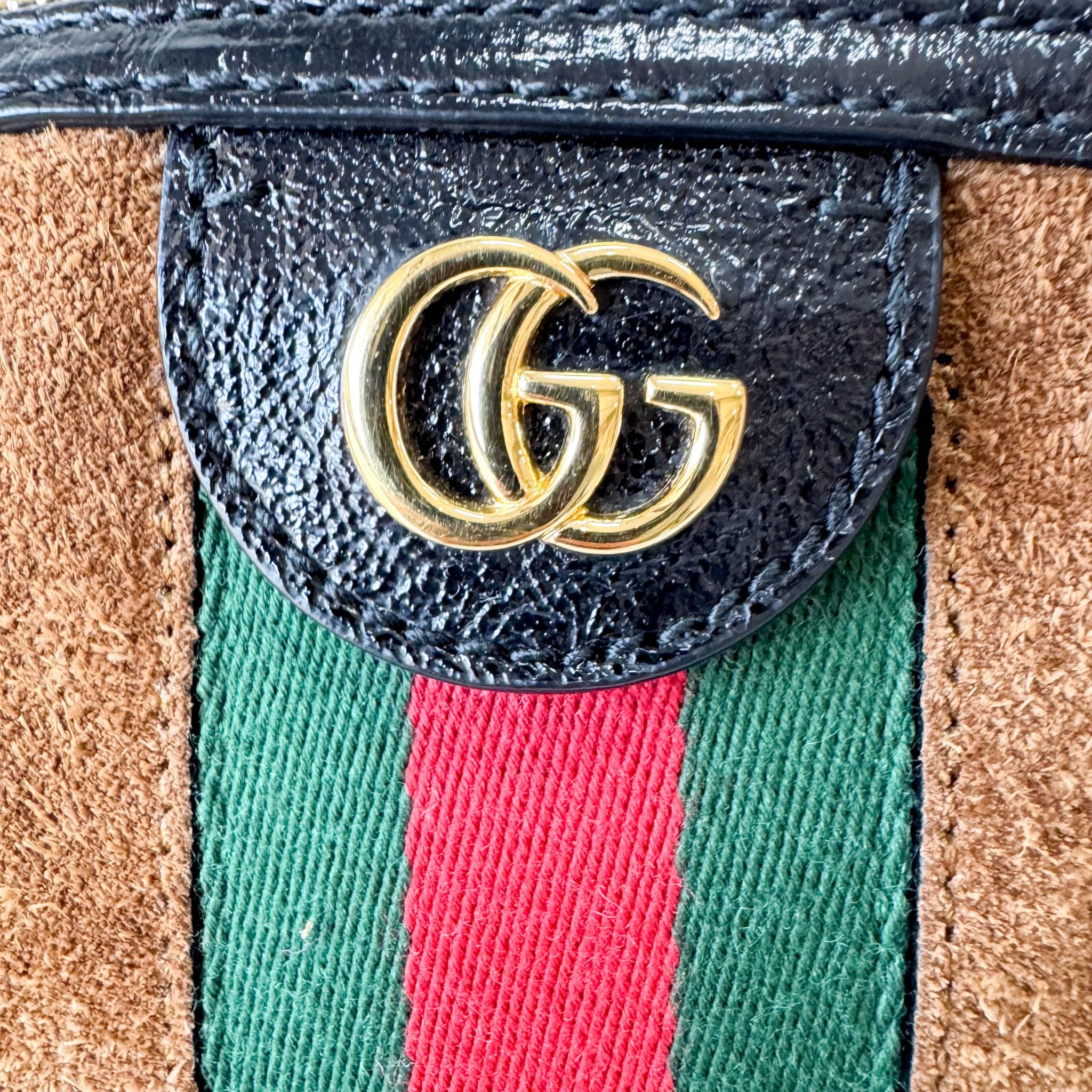 GUCCI Small Ophidia Brown Suede Shoulder Bag, in , Sold by HIVE PRELOVED - Crossbody bags, ,