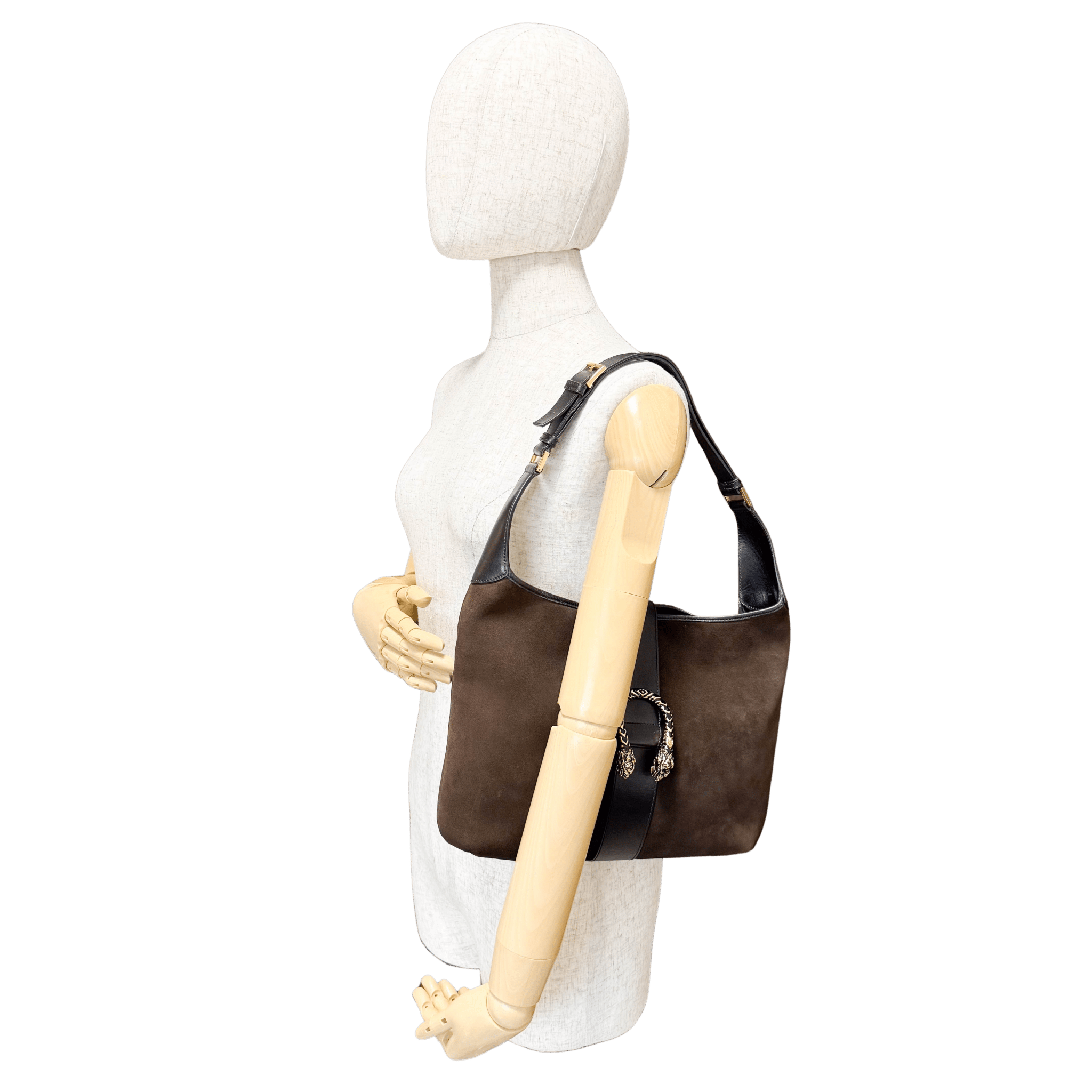 GUCCI Suede Brown Shoulder Bag, in , Sold by HIVE PRELOVED - Shoulder Bags, ,