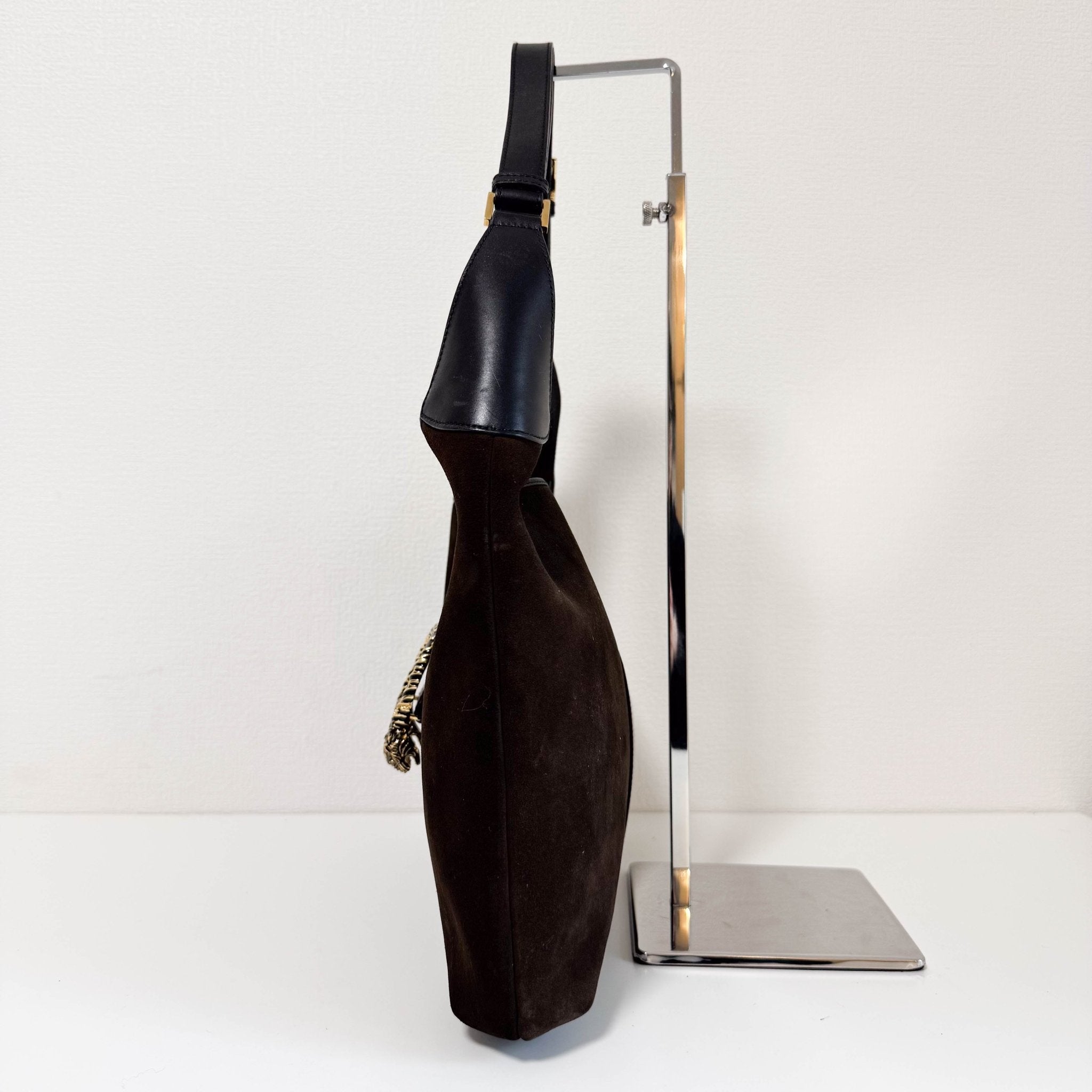 GUCCI Suede Brown Shoulder Bag, in , Sold by HIVE PRELOVED - Shoulder Bags, ,