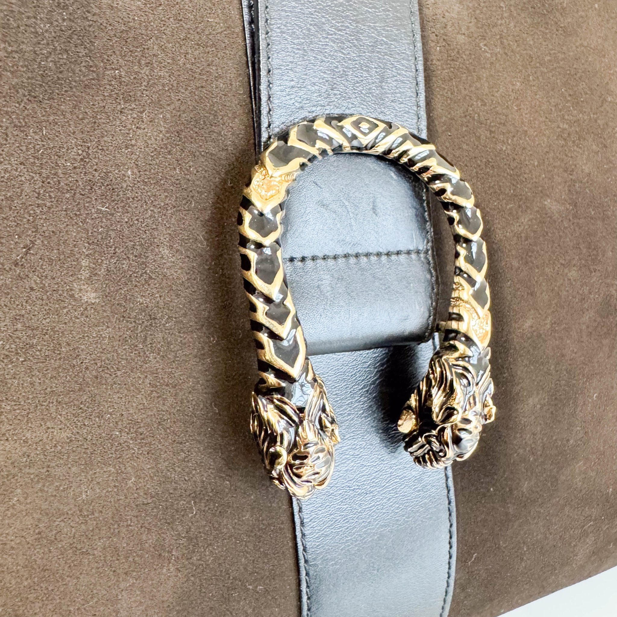 GUCCI Suede Brown Shoulder Bag, in , Sold by HIVE PRELOVED - Shoulder Bags, ,