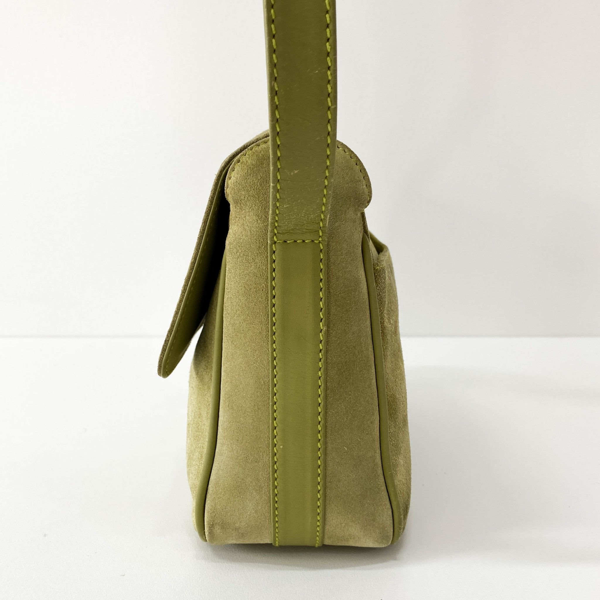 GUCCI Suede Green Horsebit Crossbody Bag, in , Sold by HIVE PRELOVED - Crossbody bags, ,