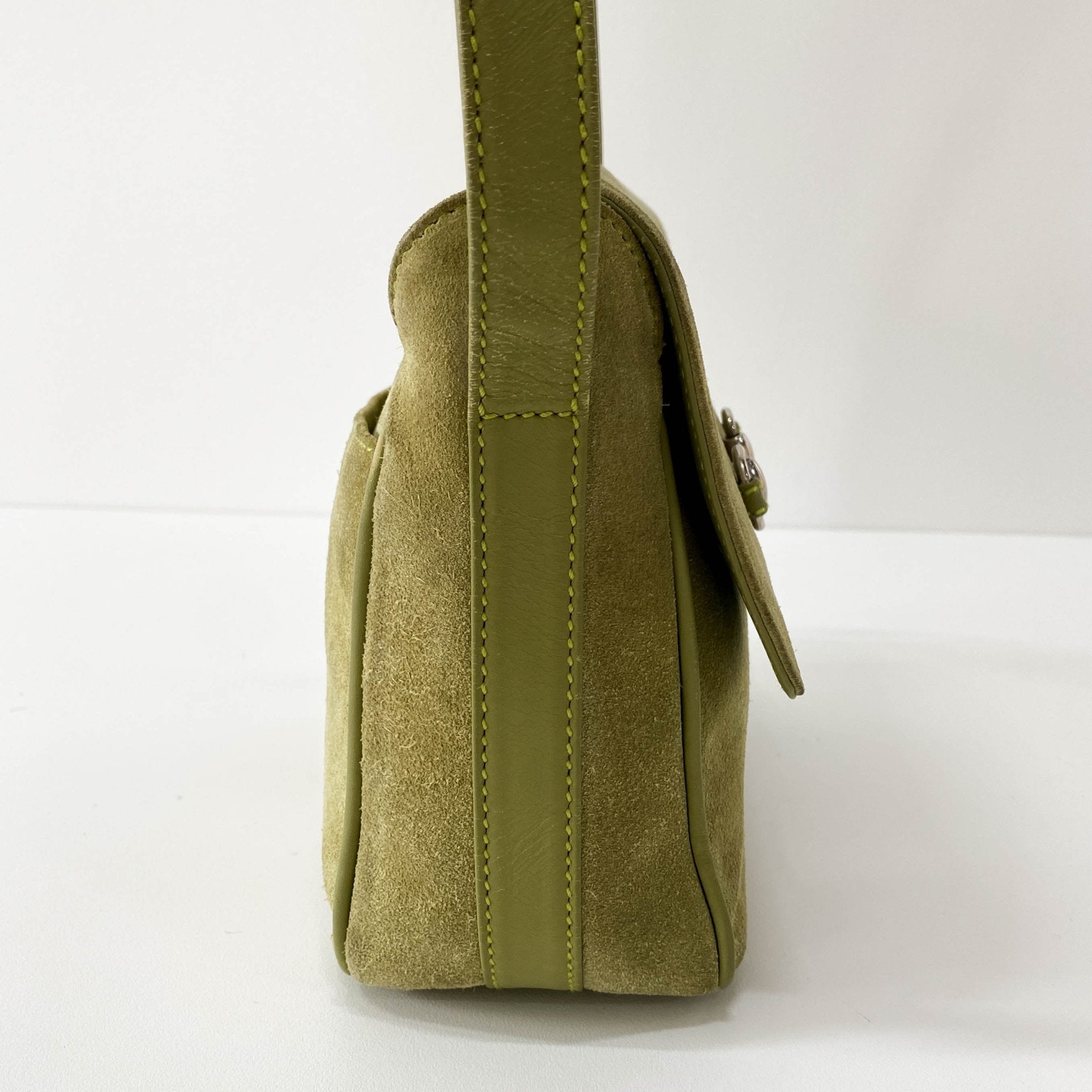 GUCCI Suede Green Horsebit Crossbody Bag, in , Sold by HIVE PRELOVED - Crossbody bags, ,