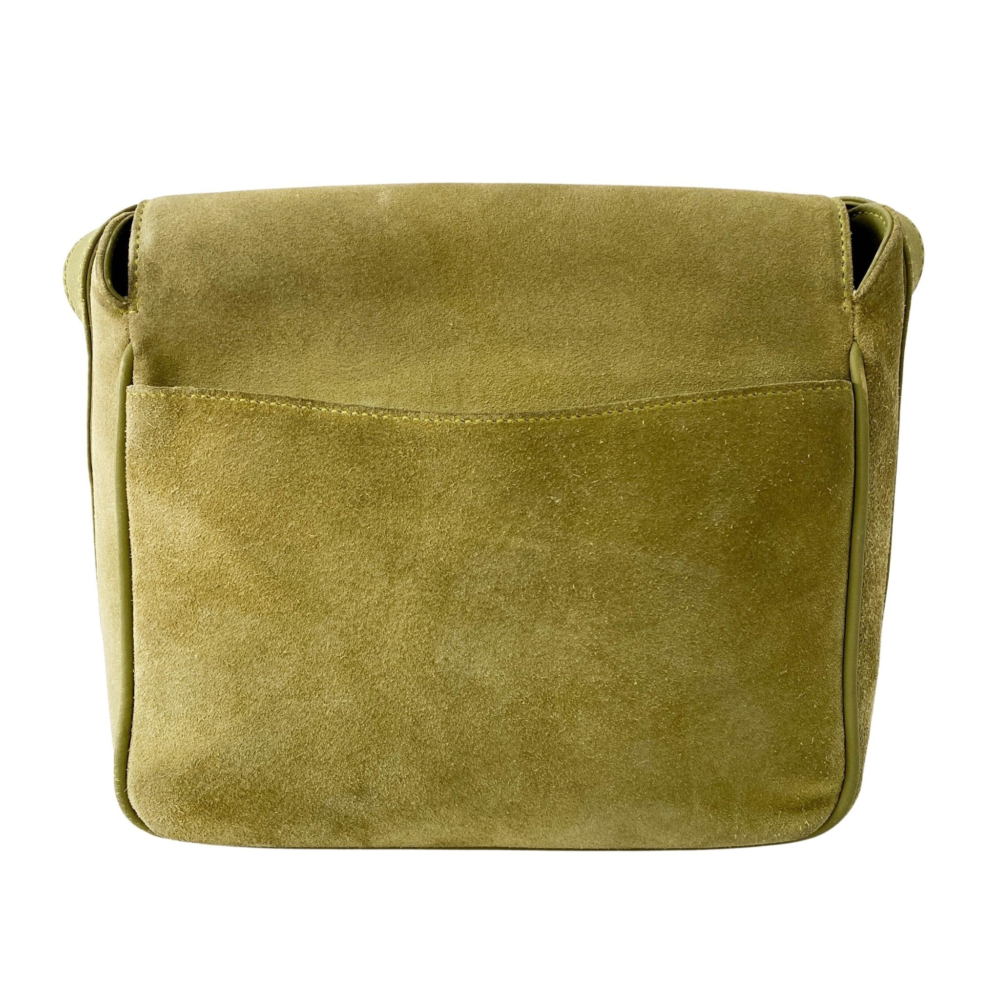 GUCCI Suede Green Horsebit Crossbody Bag, in , Sold by HIVE PRELOVED - Crossbody bags, ,
