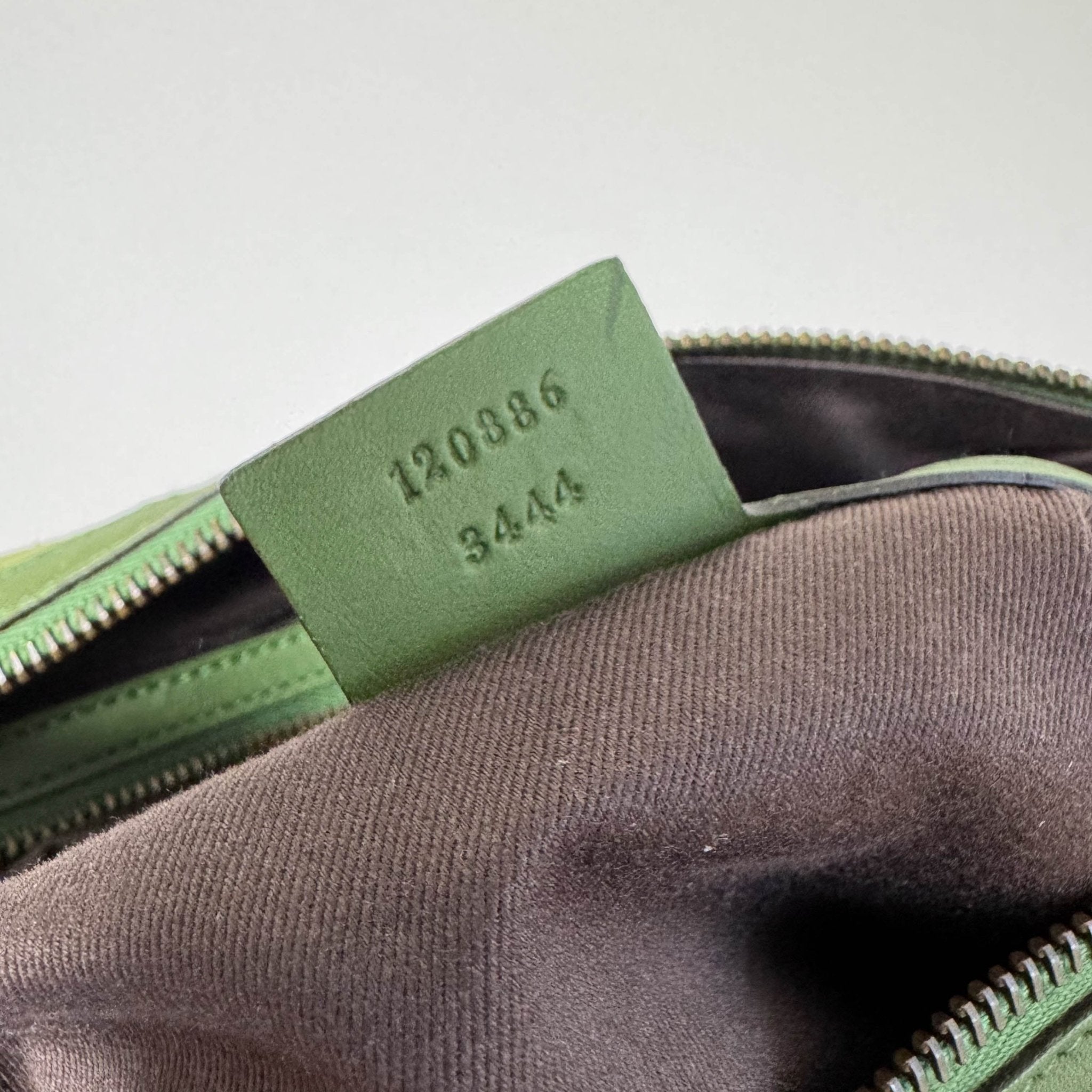 GUCCI Suede Small Boston Bag Green Monogram GG Canvas Leather Bowling, in , Sold by HIVE PRELOVED - Handle Bags, ,