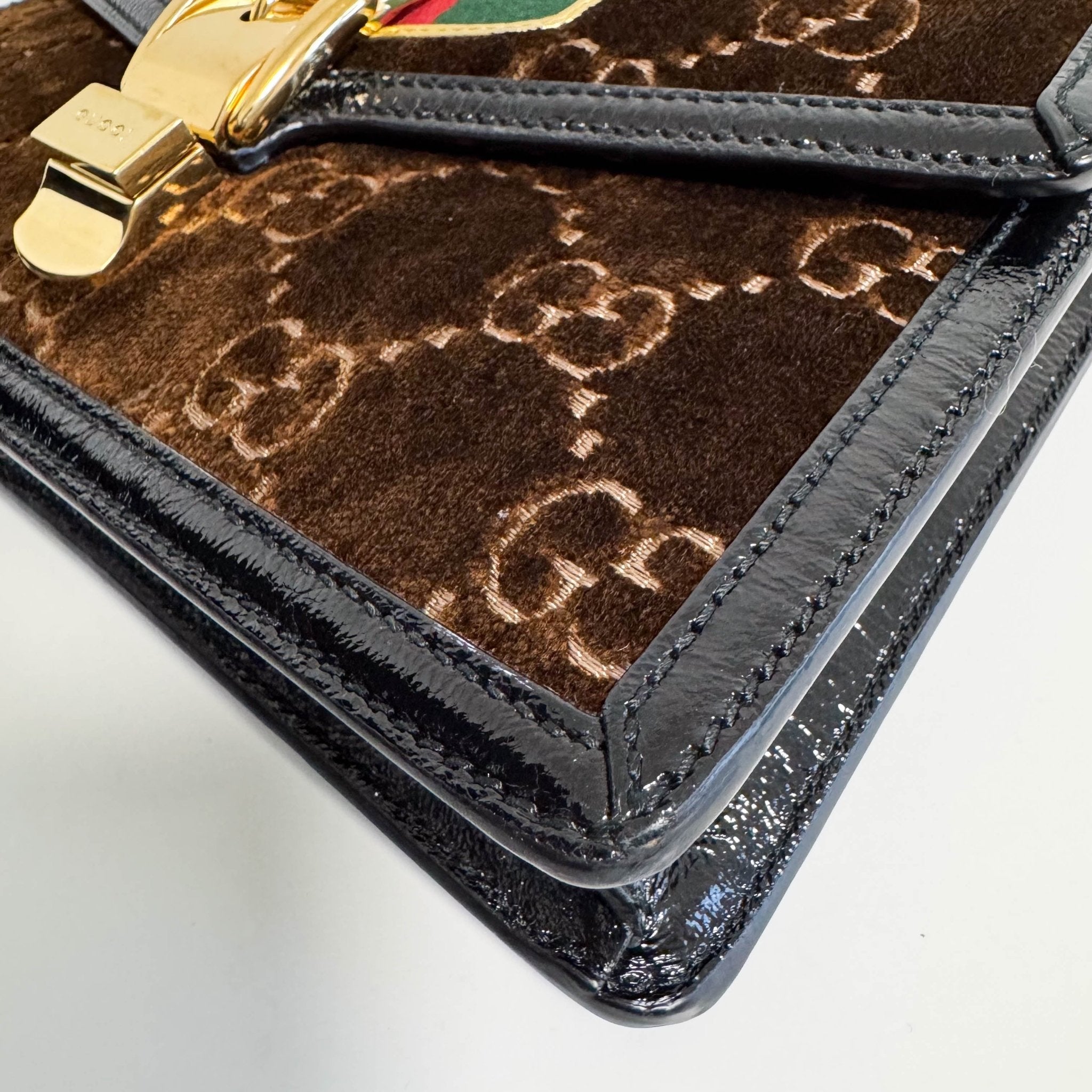 GUCCI Sylvie GG Velvet Brown Suede Small Shoulder Bag, in , Sold by HIVE PRELOVED - Shoulder Bags, ,