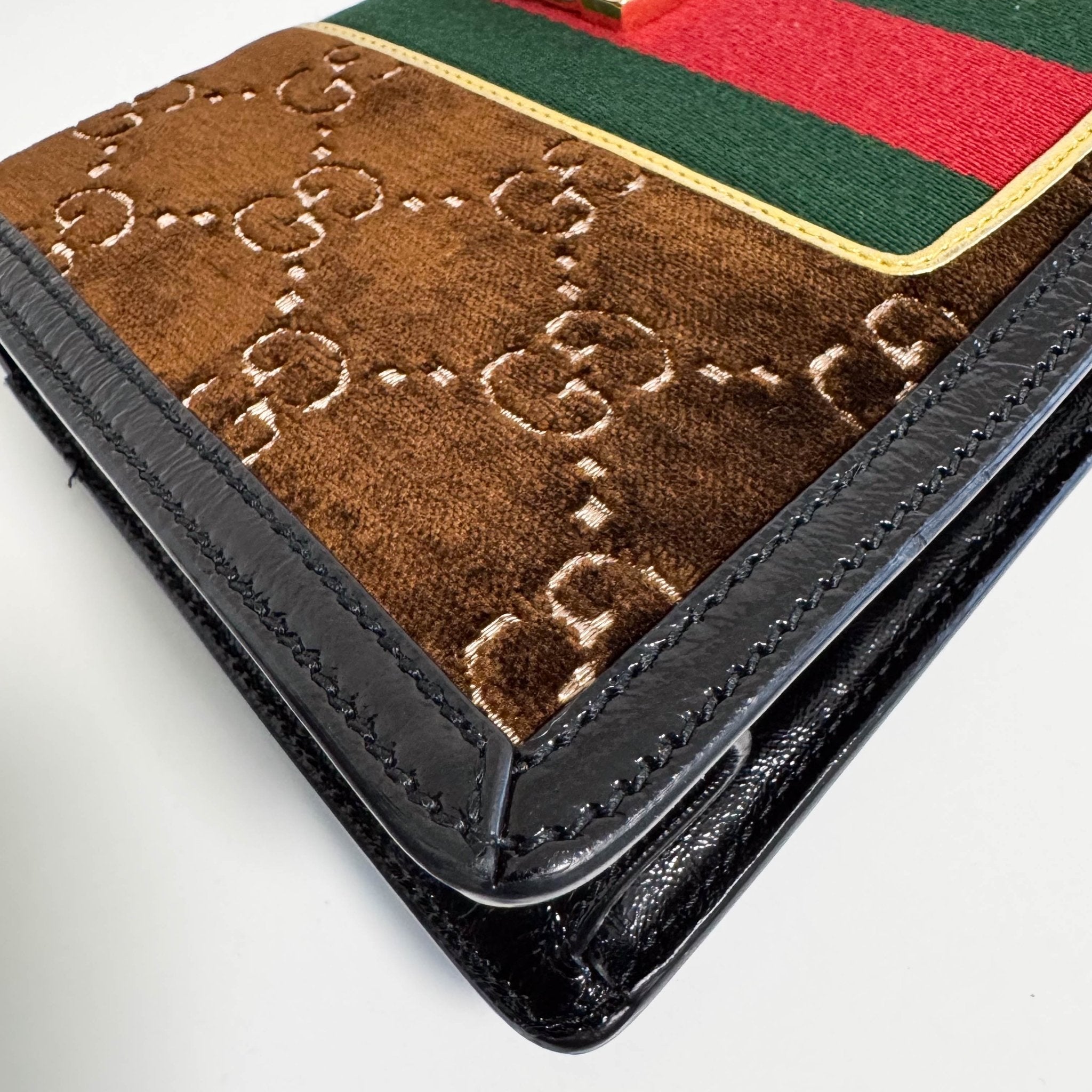 GUCCI Sylvie GG Velvet Brown Suede Small Shoulder Bag, in , Sold by HIVE PRELOVED - Shoulder Bags, ,