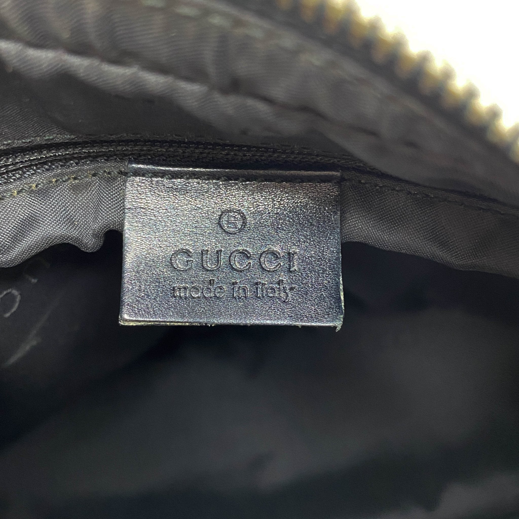 GUCCI Vintage Black Leather GG Shoulder Bag – HIVE PRELOVED