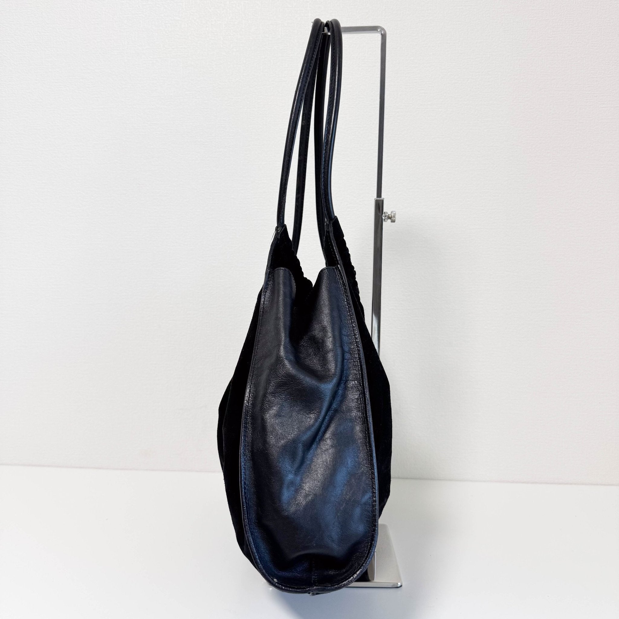 GUCCI Vintage Black Suede and Leather Shoulder Bag, in , Sold by HIVE PRELOVED - Shoulder Bags, ,