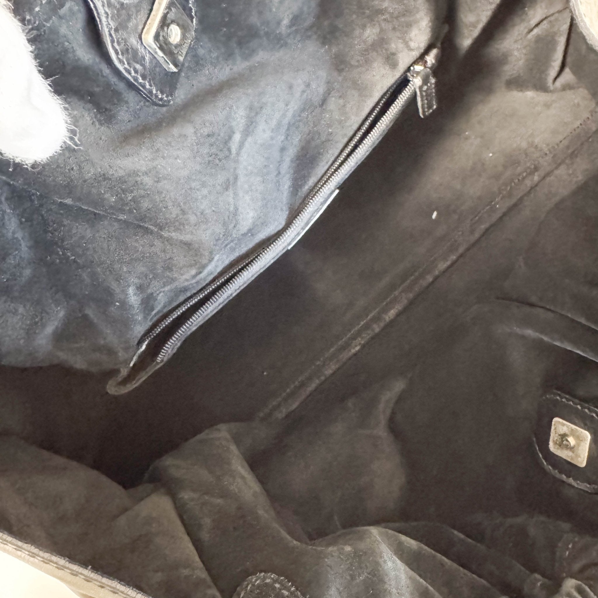 GUCCI Vintage Black Suede and Leather Shoulder Bag, in , Sold by HIVE PRELOVED - Shoulder Bags, ,