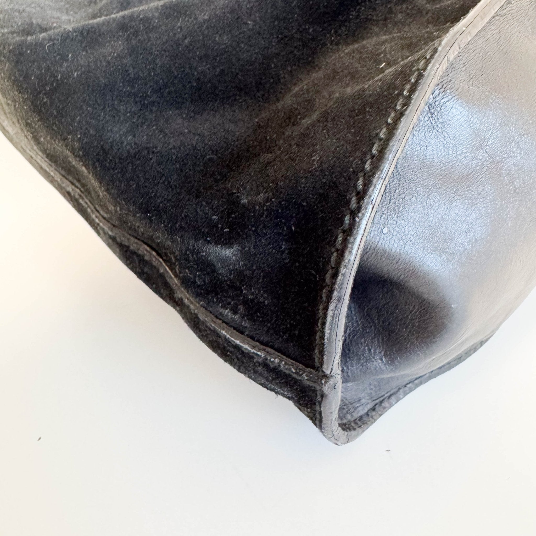 GUCCI Vintage Black Suede and Leather Shoulder Bag, in , Sold by HIVE PRELOVED - Shoulder Bags, ,