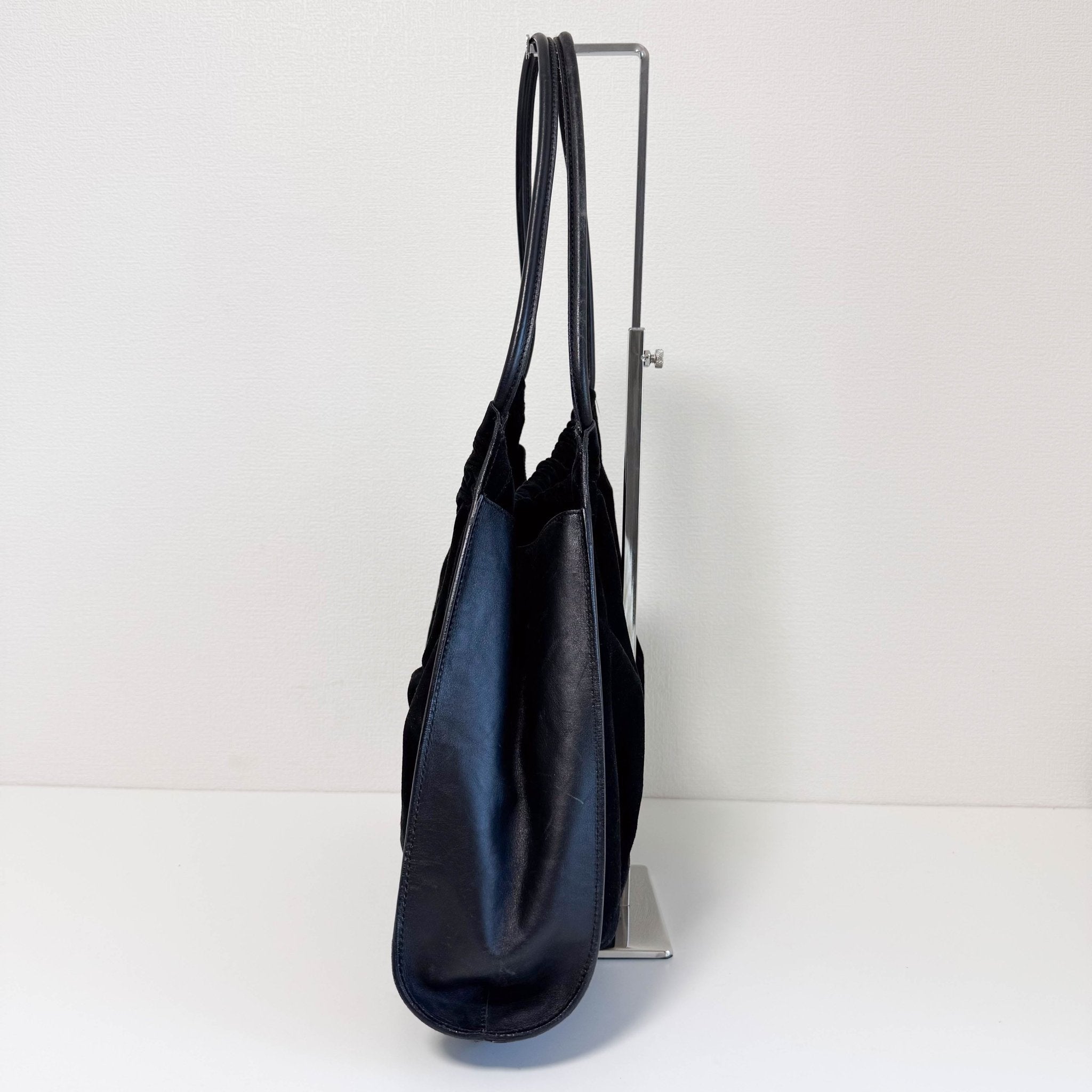 GUCCI Vintage Black Suede and Leather Shoulder Bag, in , Sold by HIVE PRELOVED - Shoulder Bags, ,
