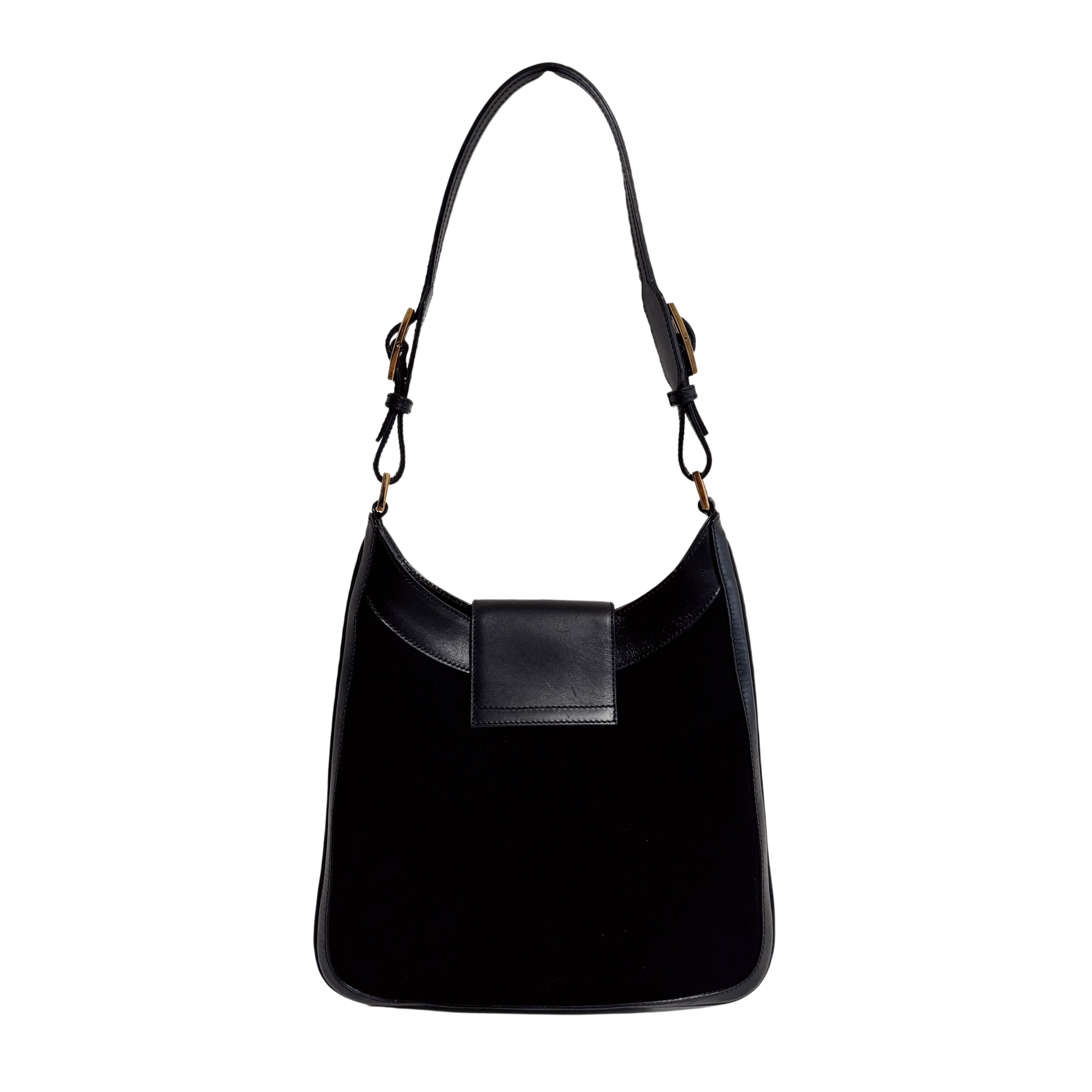 GUCCI Vintage Black Suede Shoulder Bag, in , Sold by HIVE PRELOVED - Shoulder Bags, ,