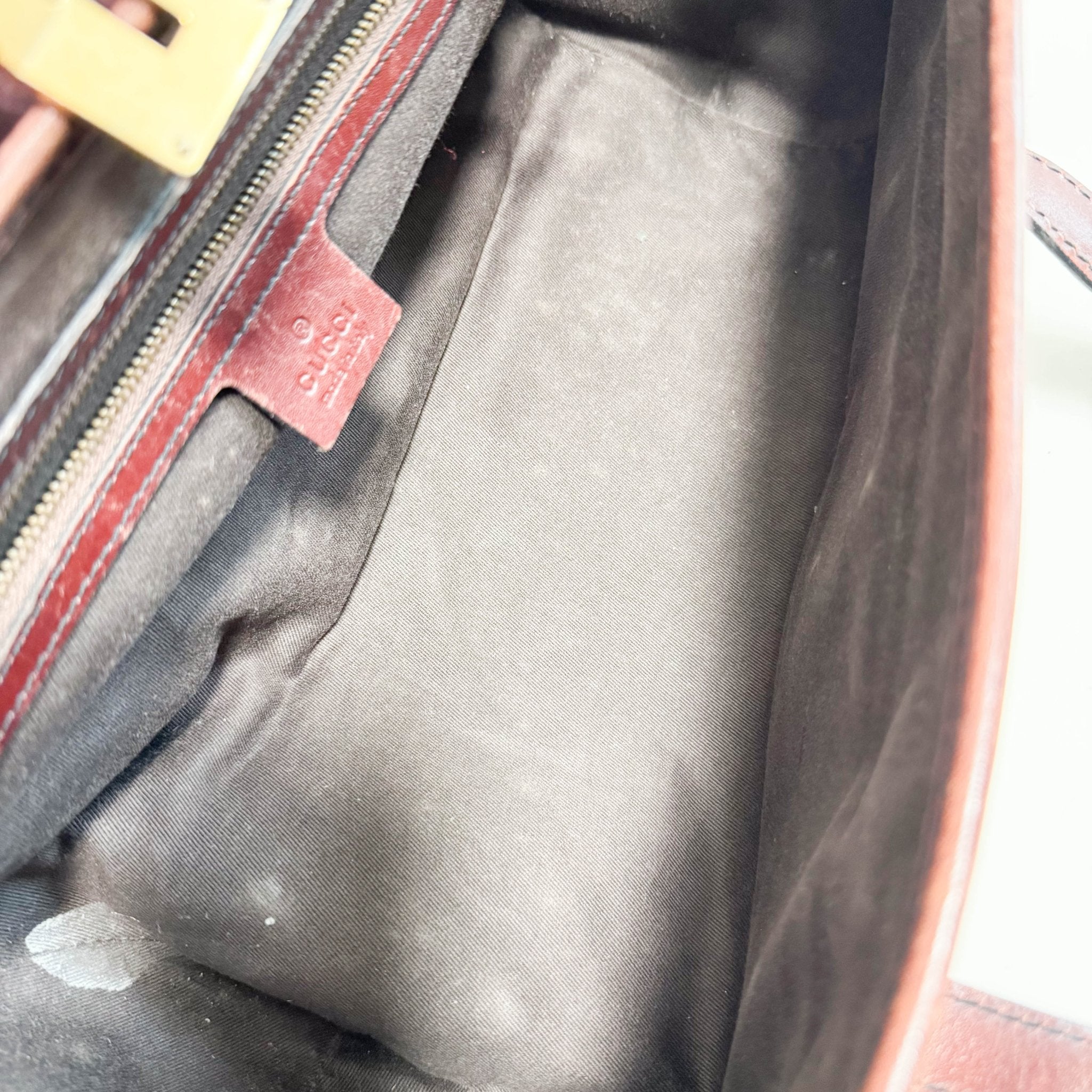 GUCCI Vintage Brown Leather GG Canvas Shoulder Bag, in , Sold by HIVE PRELOVED - Shoulder Bags, ,