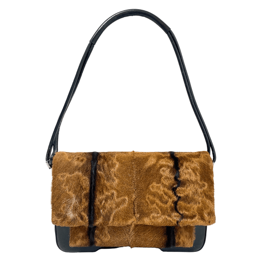 GUCCI Vintage Brown Pony Hair Flap Shoulder Bag, in , Sold by HIVE PRELOVED - Shoulder Bags, ,