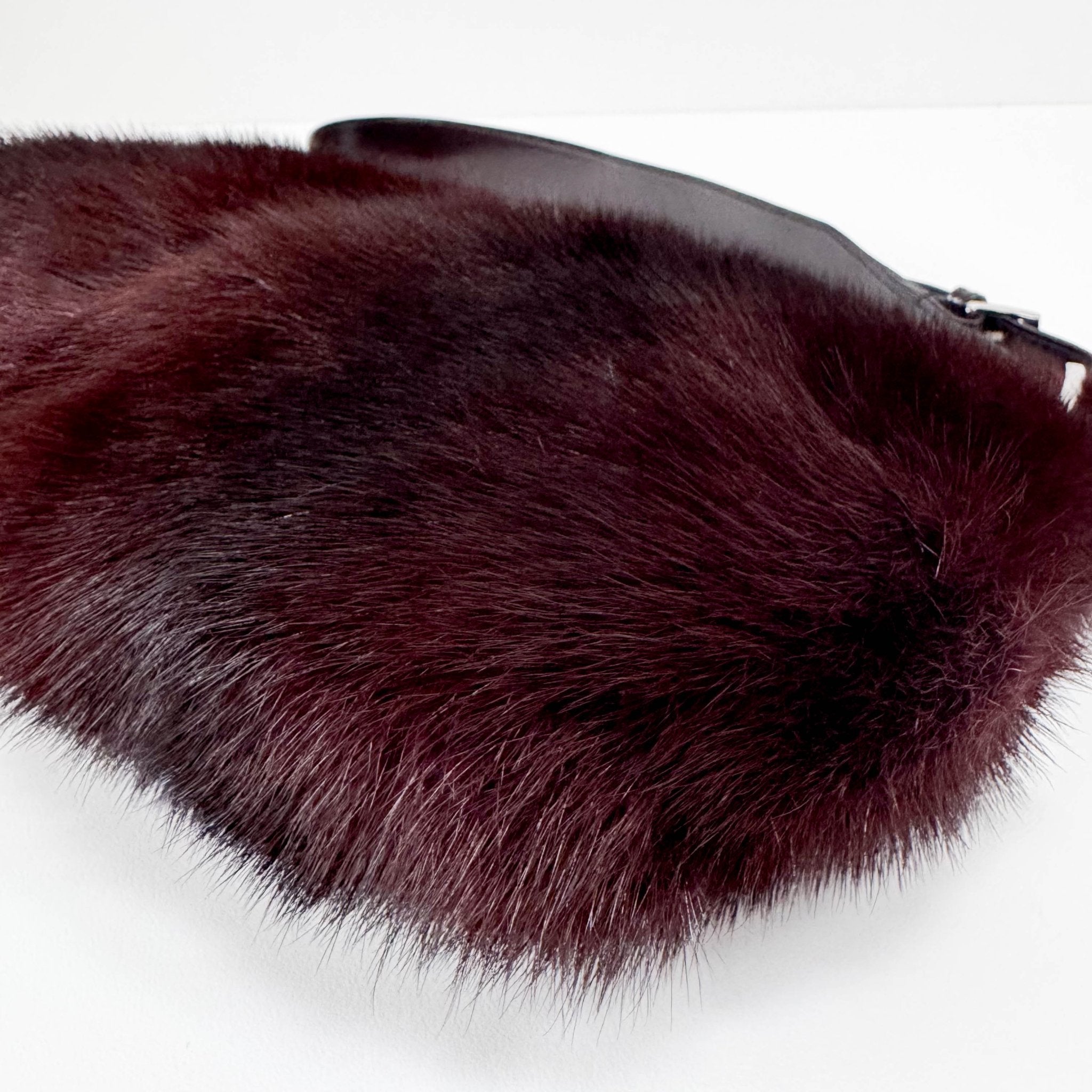 GUCCI Vintage Burgundy Fur Shoulder Bag, in , Sold by HIVE PRELOVED - Shoulder Bags, ,