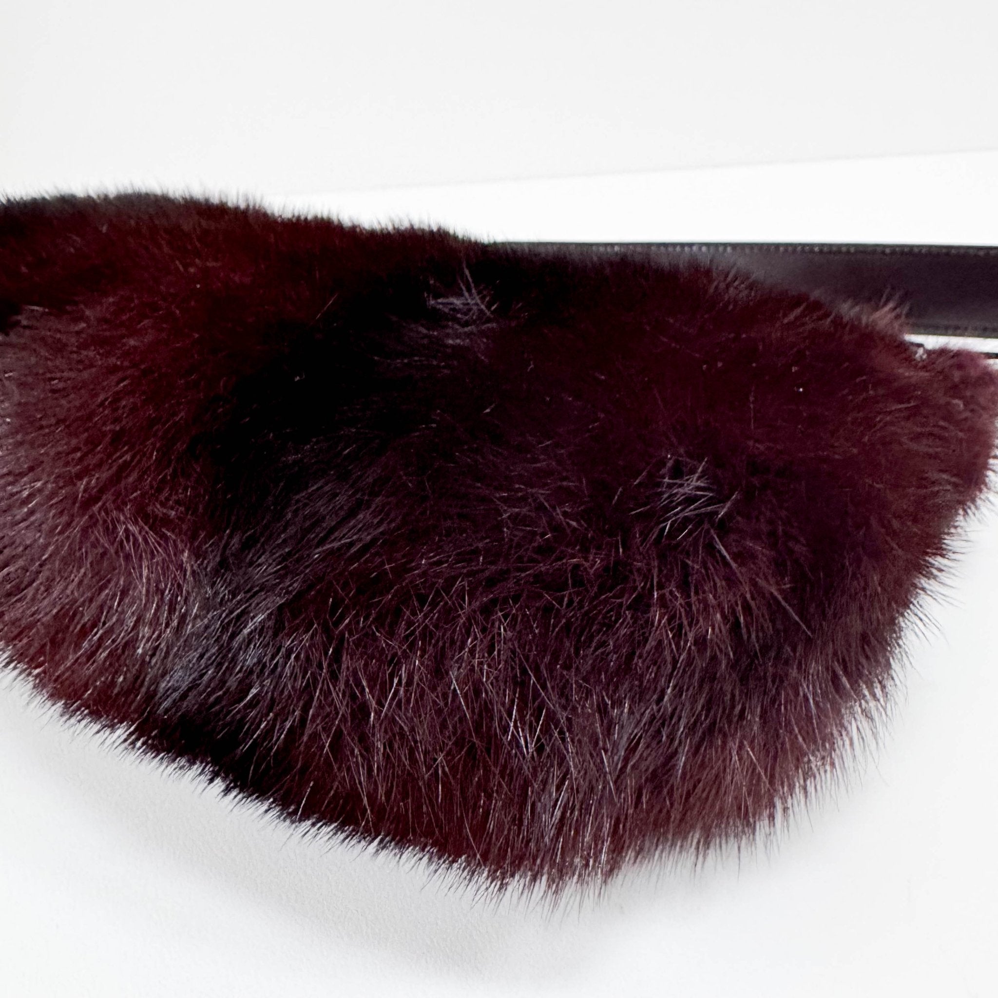 GUCCI Vintage Burgundy Fur Shoulder Bag, in , Sold by HIVE PRELOVED - Shoulder Bags, ,