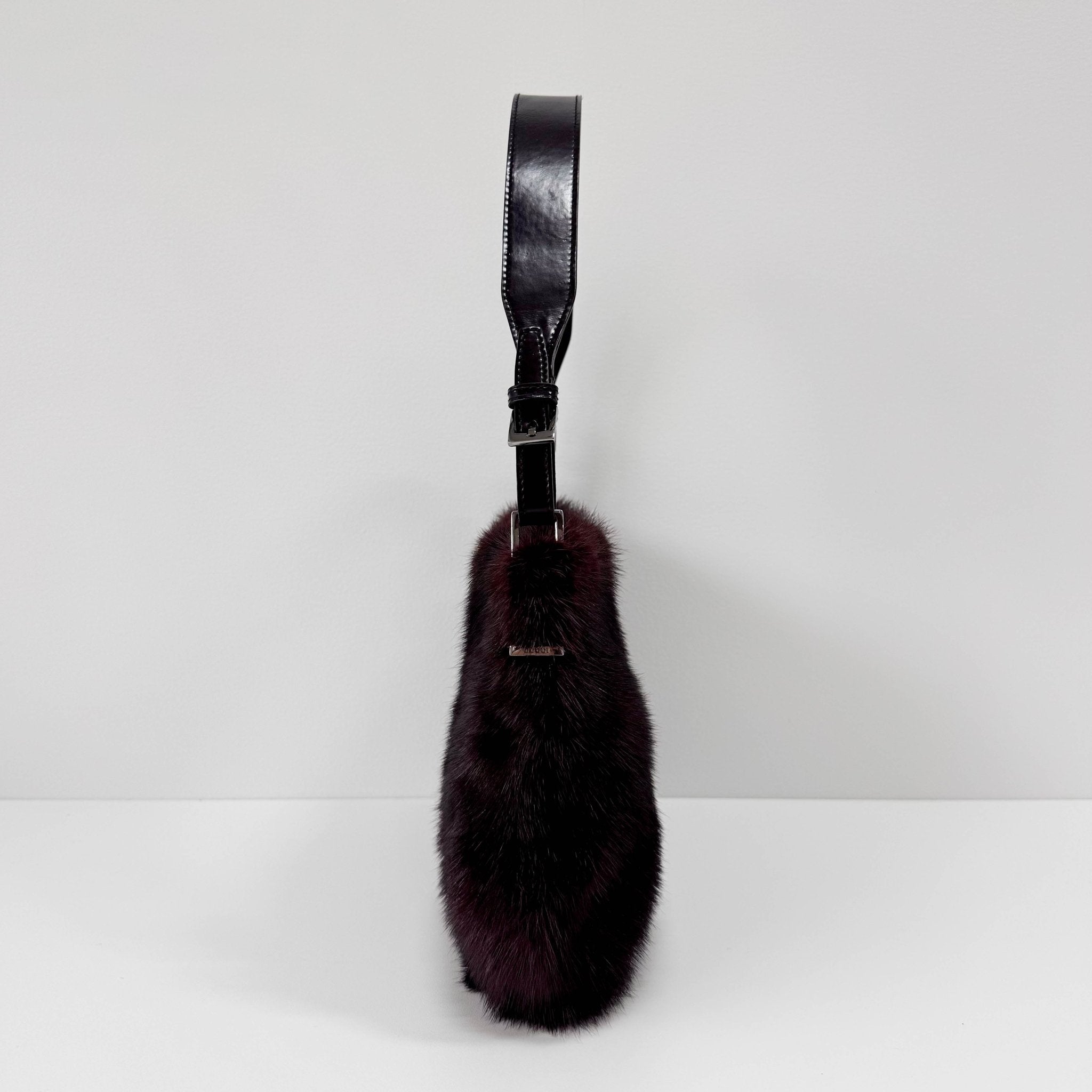 GUCCI Vintage Burgundy Fur Shoulder Bag, in , Sold by HIVE PRELOVED - Shoulder Bags, ,