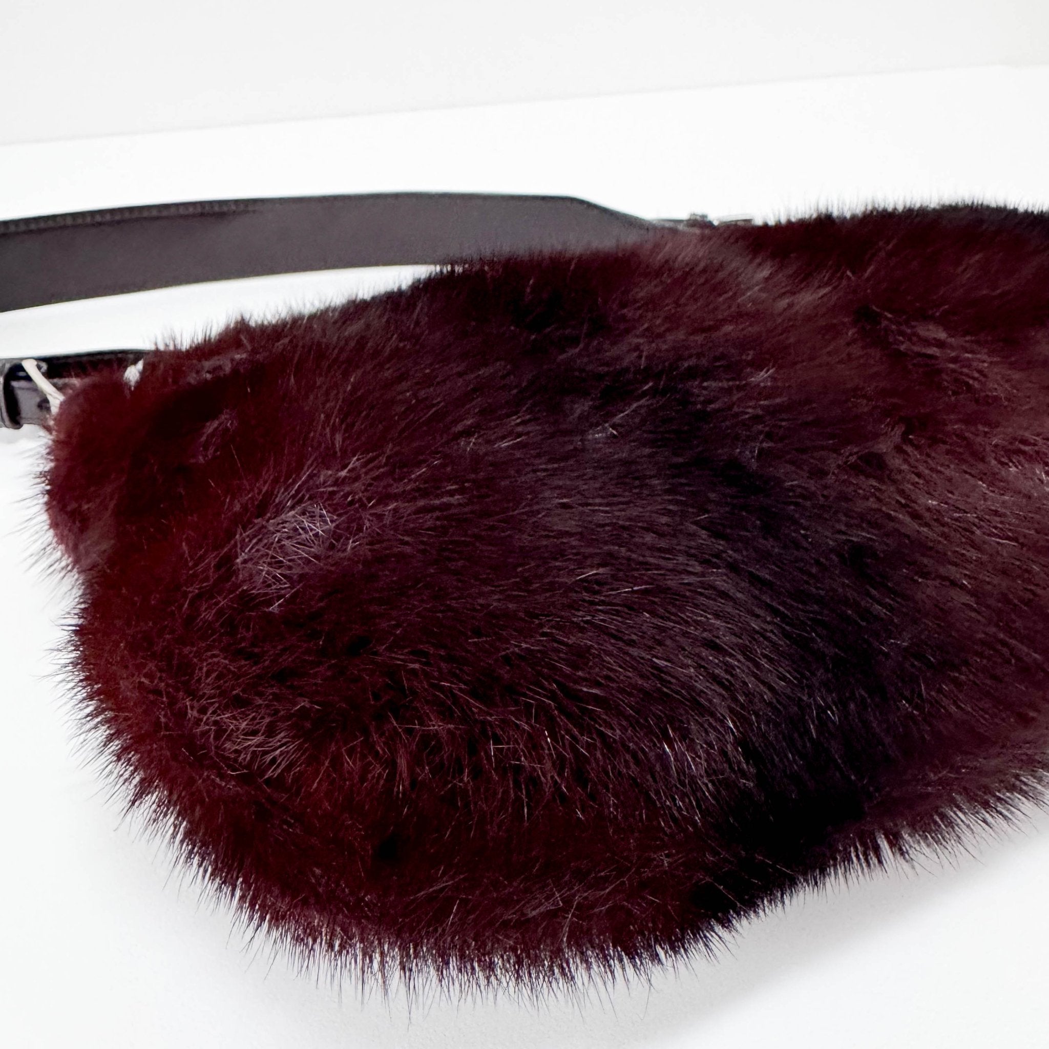 GUCCI Vintage Burgundy Fur Shoulder Bag, in , Sold by HIVE PRELOVED - Shoulder Bags, ,