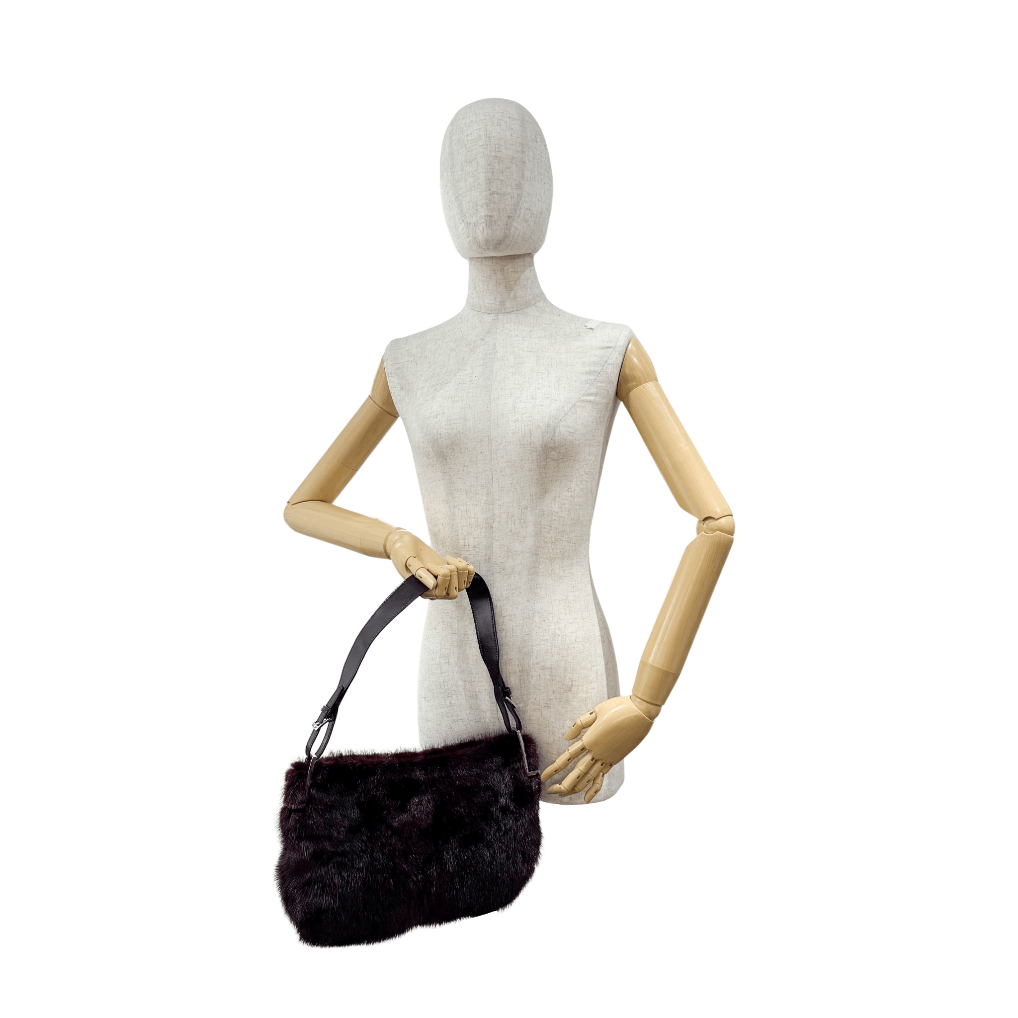 GUCCI Vintage Burgundy Fur Shoulder Bag, in , Sold by HIVE PRELOVED - Shoulder Bags, ,