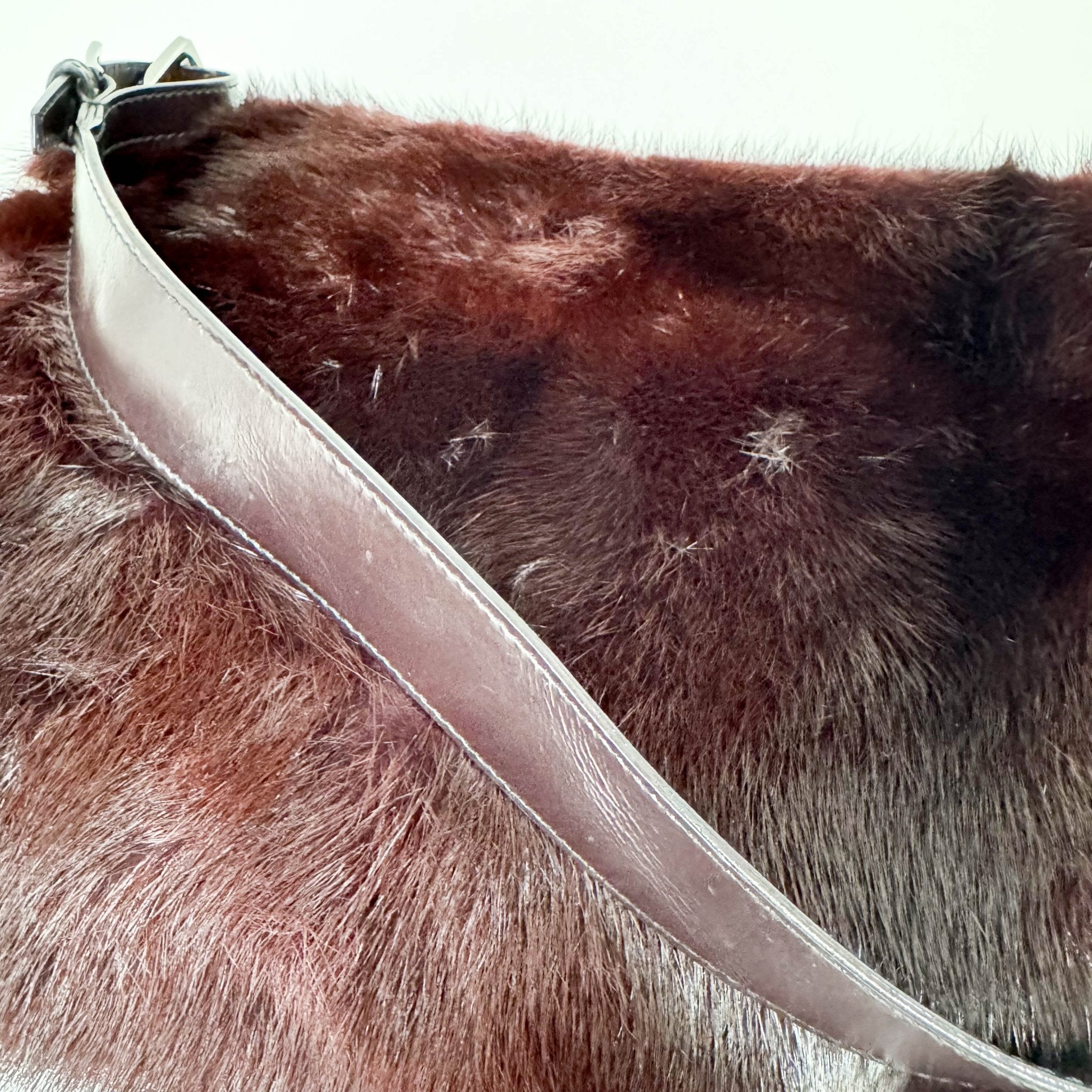 GUCCI Vintage Burgundy Fur Shoulder Bag, in , Sold by HIVE PRELOVED - Shoulder Bags, ,