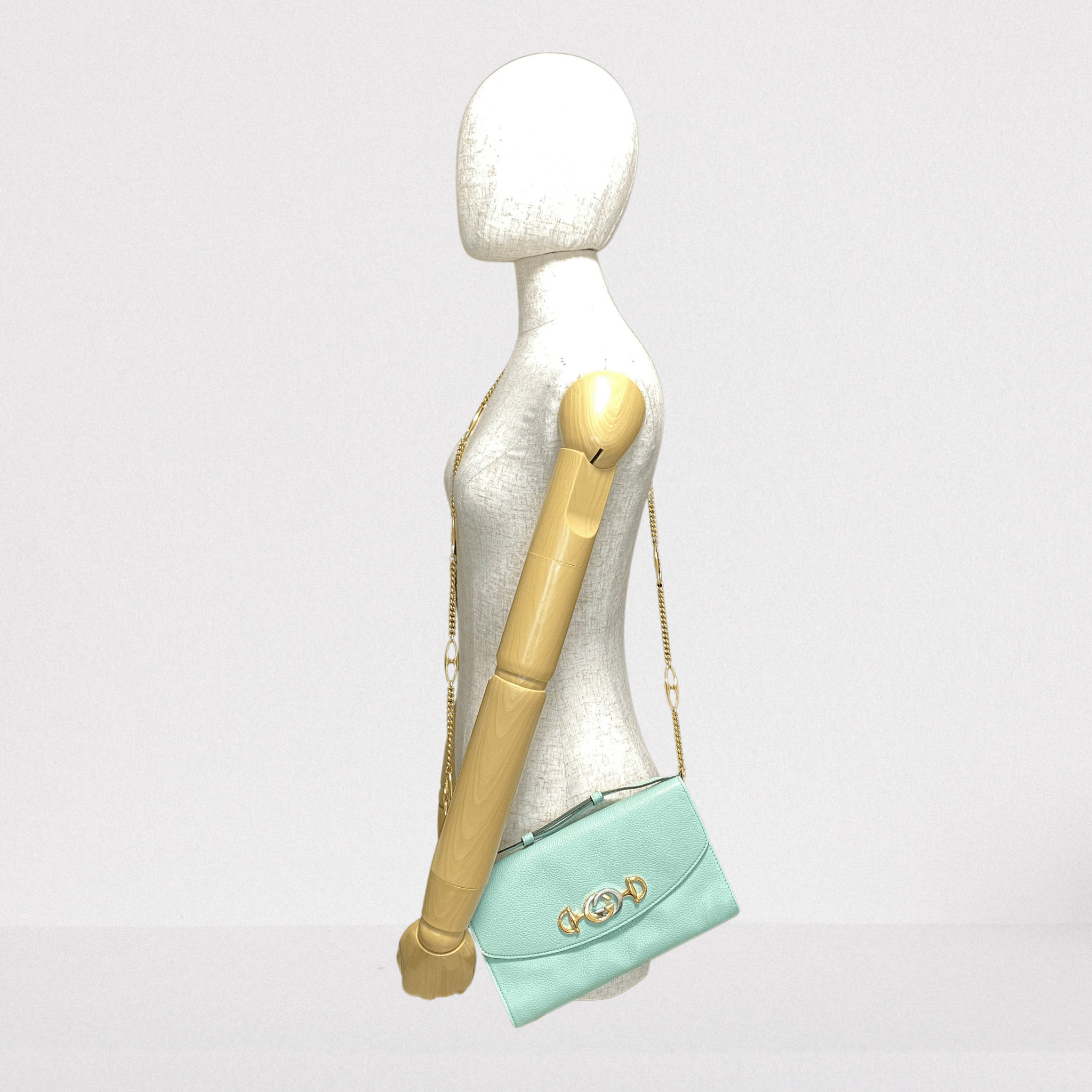 GUCCI Zumi Tiffany Blue Chain Shoulder Bag, in , Sold by HIVE PRELOVED - Shoulder Bags, ,