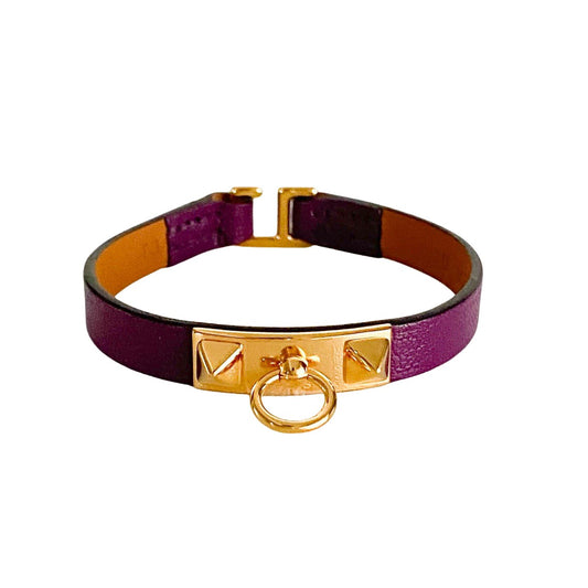 HERMÈS Rivale Collier e Chien Mini Bracelet Gold Hardware, in , Sold by HIVE PRELOVED - Bracelets / Bangles, ,