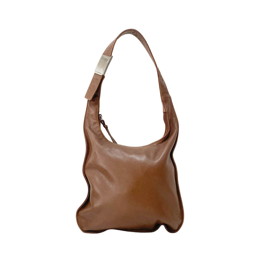 Brown Nappa Leather Shoulder Bag