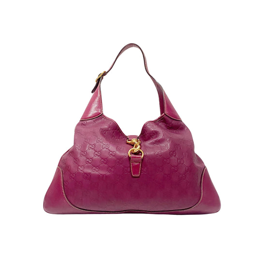 Guccissima Pink Leather Shoulder Bag