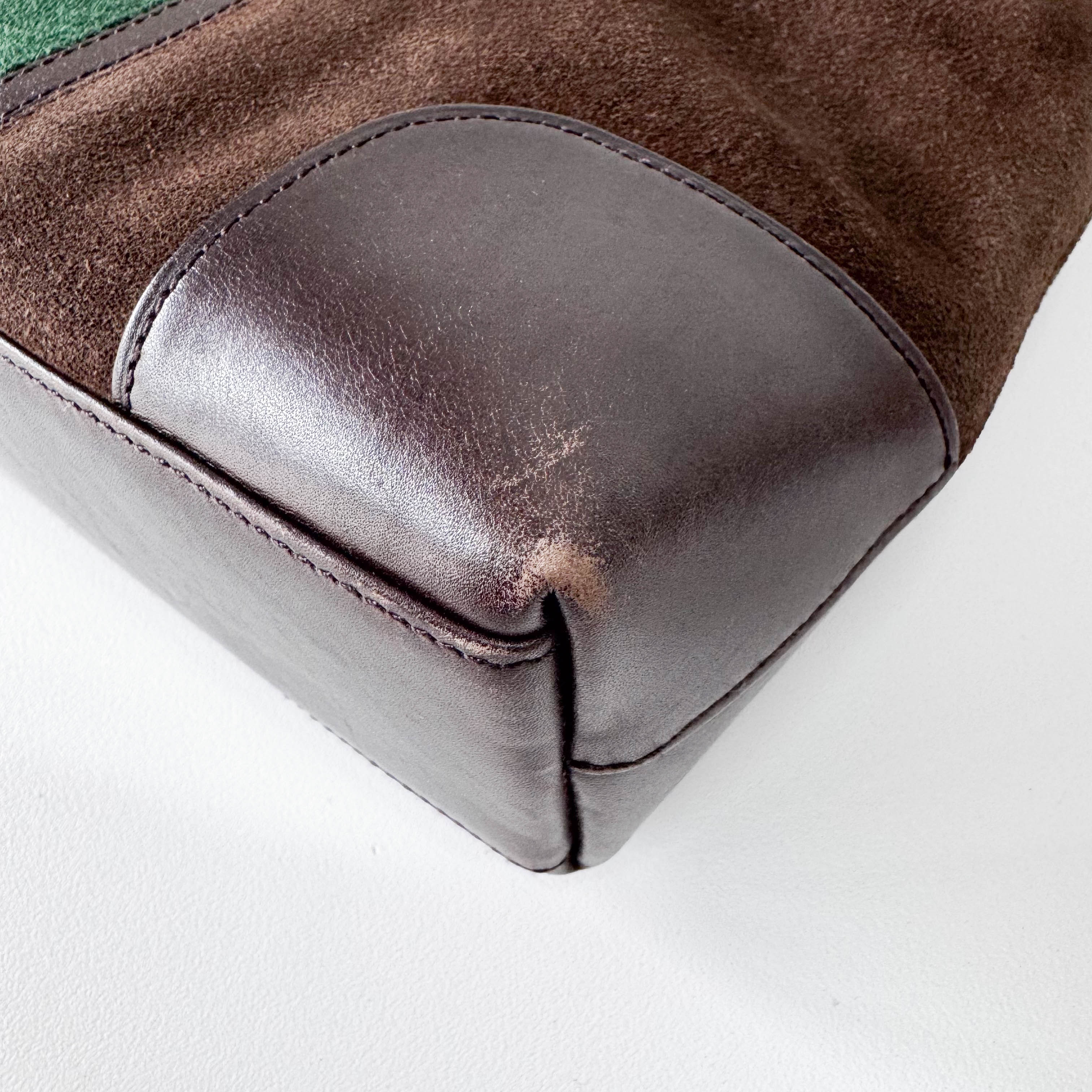 Brown Suede Shoulder Bag