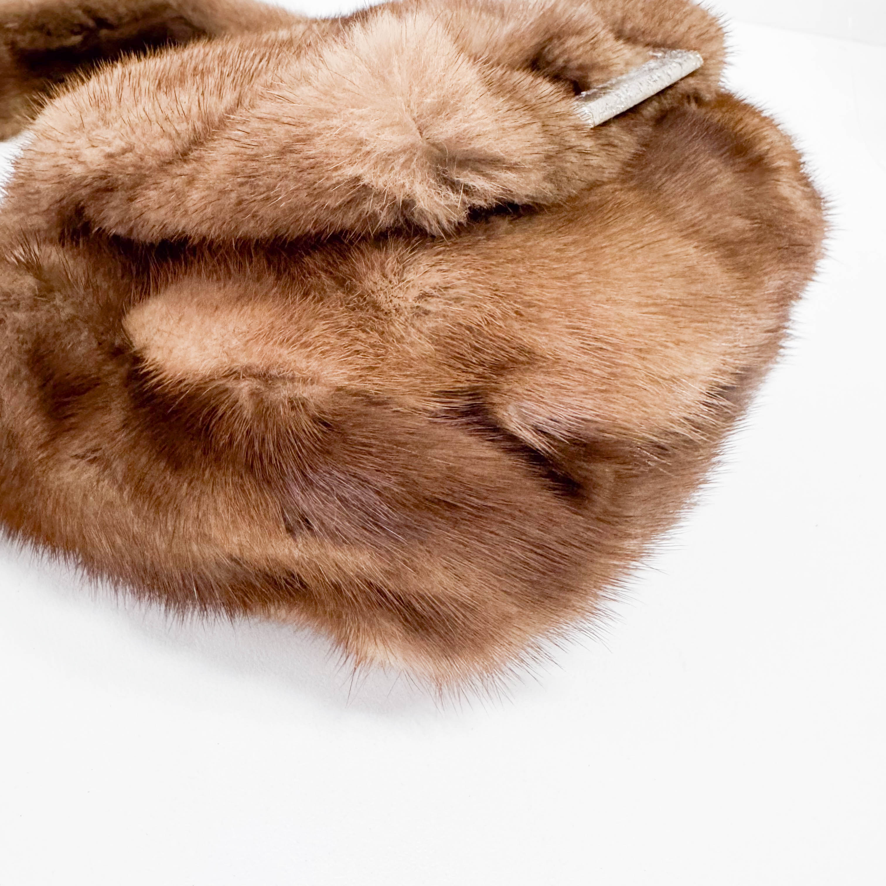Small Brown Fur Shoulder Bag