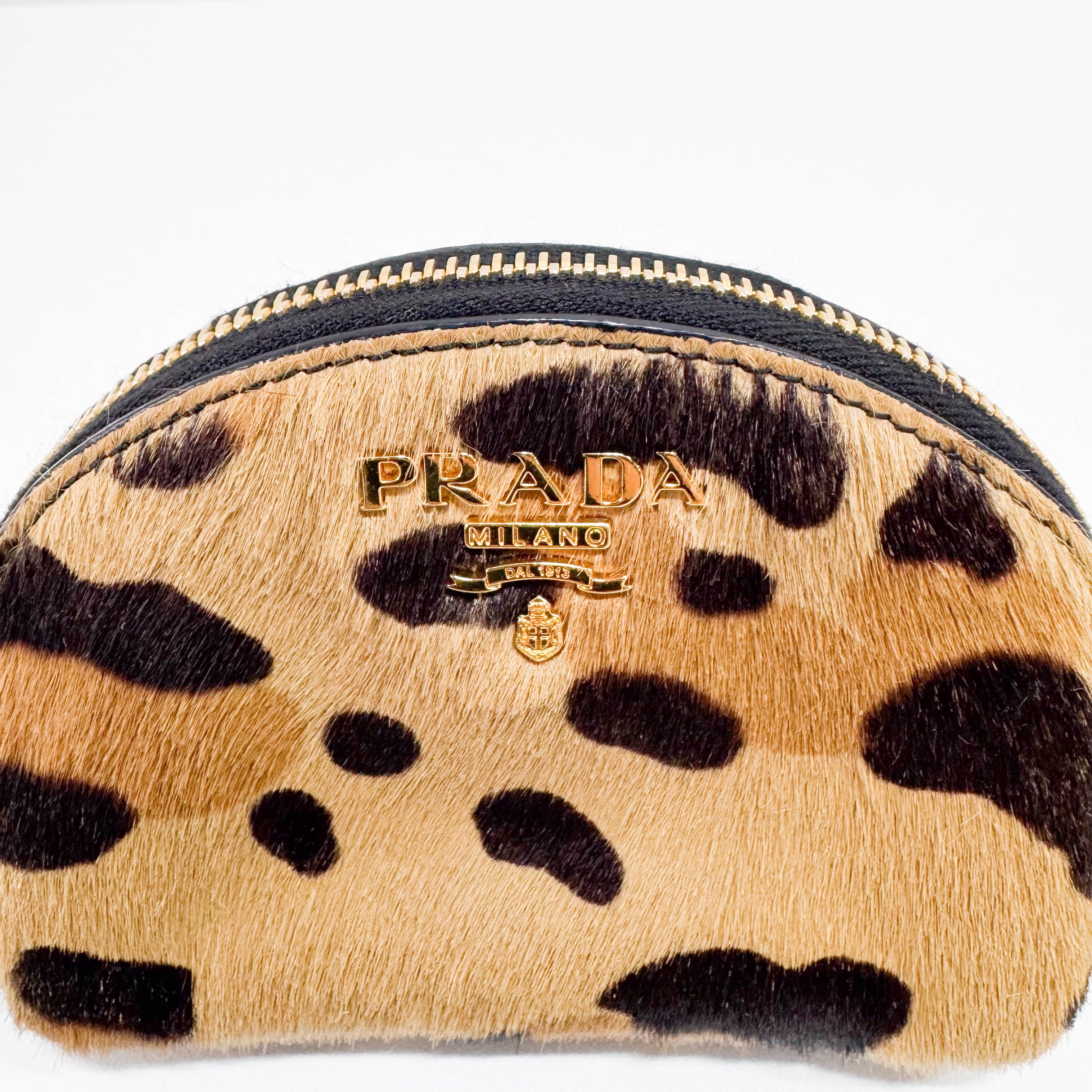Mini Animal Print Pony Hair Pouch Accessory