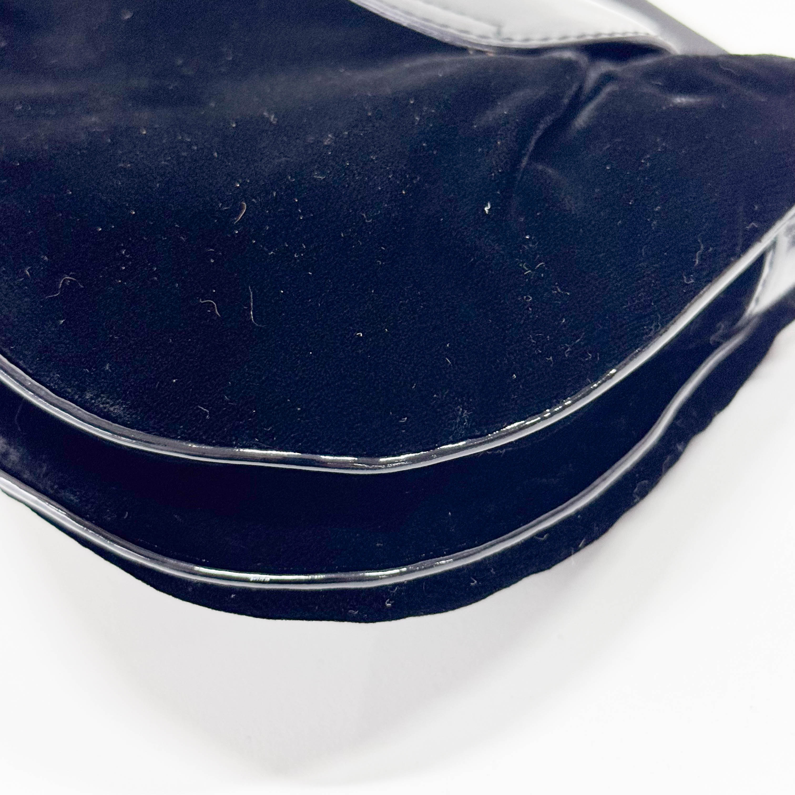 Mini Black Velvet Accessory Handbag