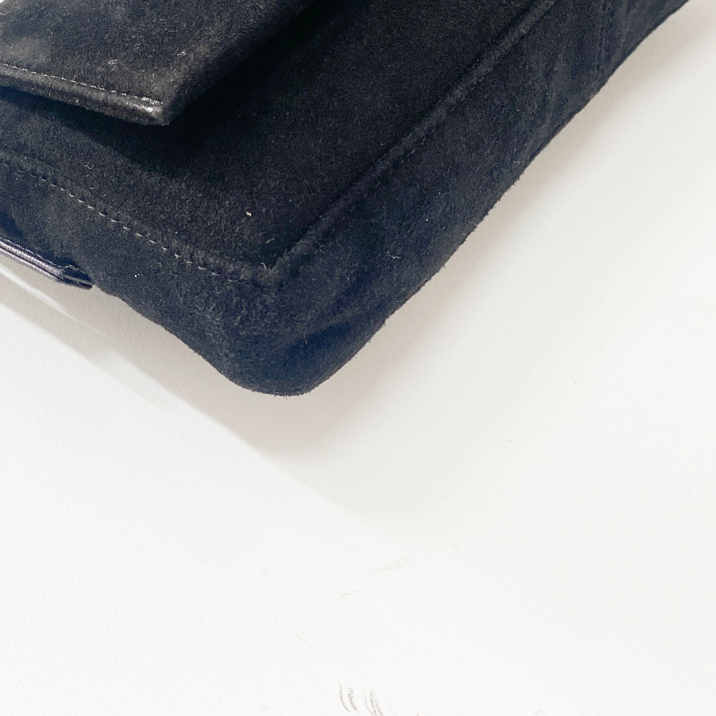 Black Suede Shoulder Bag