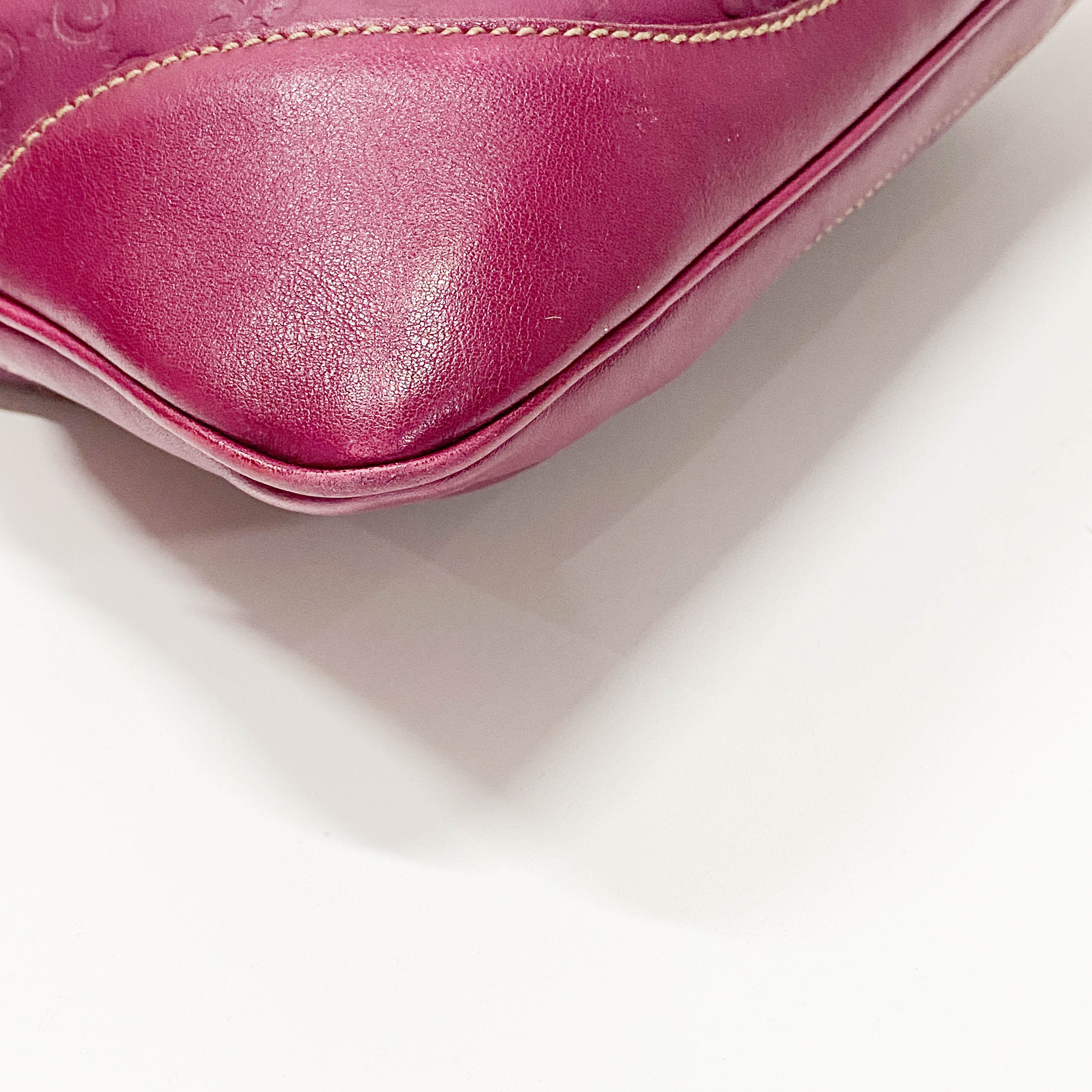 Guccissima Pink Leather Shoulder Bag