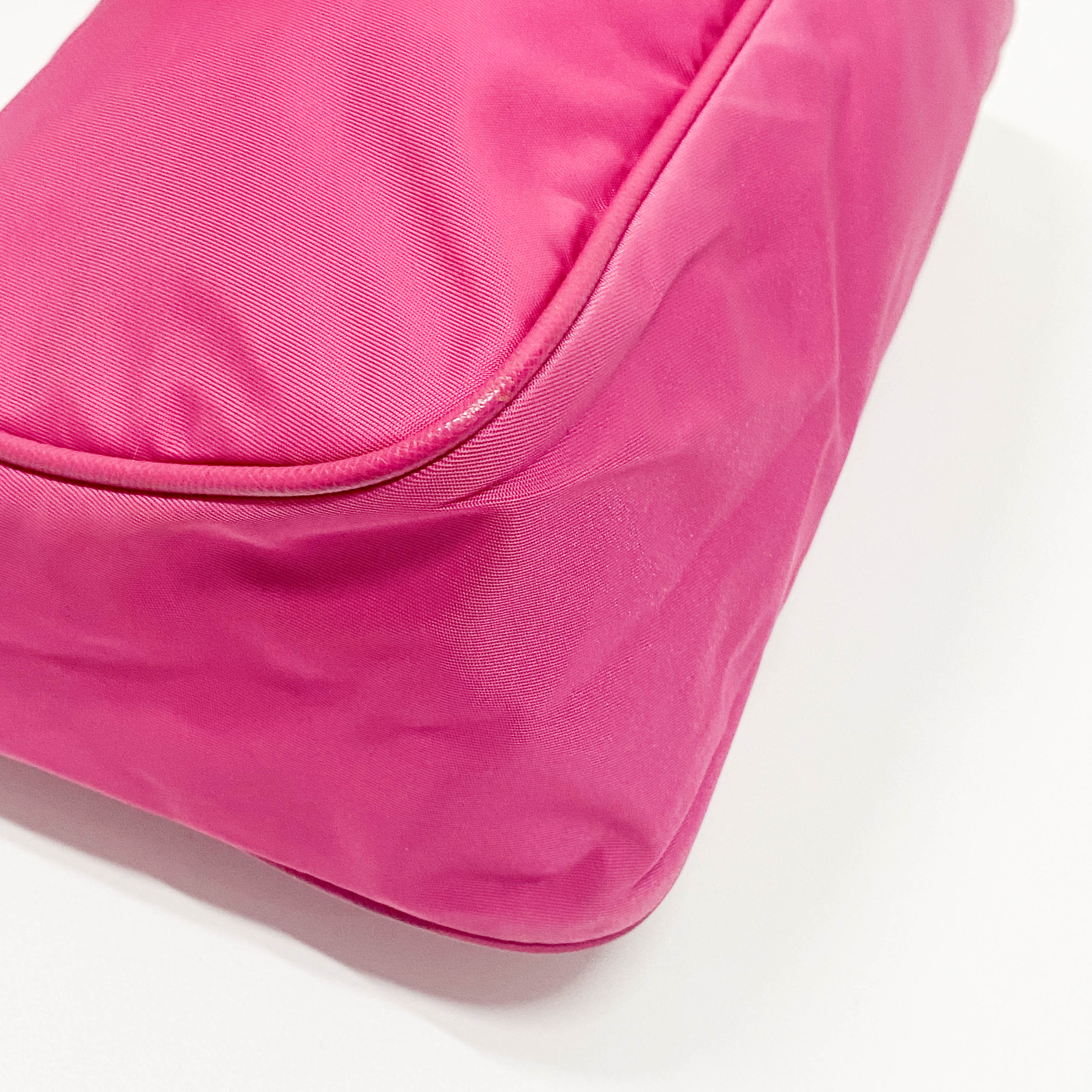 Vintage Pink Nylon Shoulder Bag