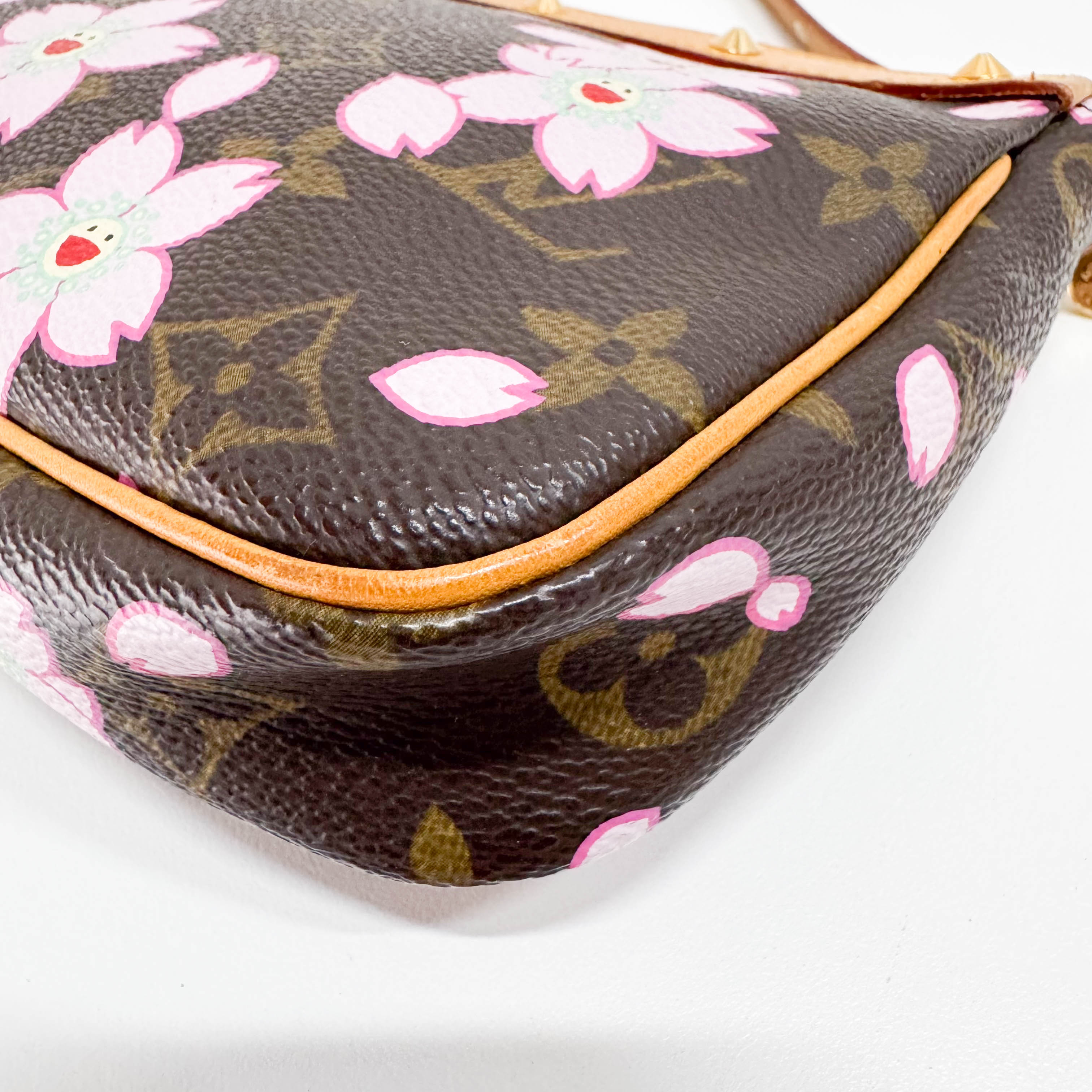 Monogram x Takashi Murakami Brown Coated Canvas Pochette Accessory